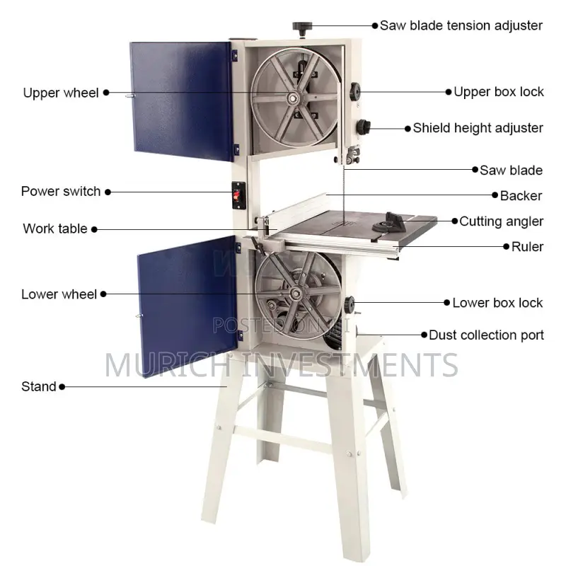 1100w Heavy-Duty Woodworking Band Saw Precision Cutting Machine