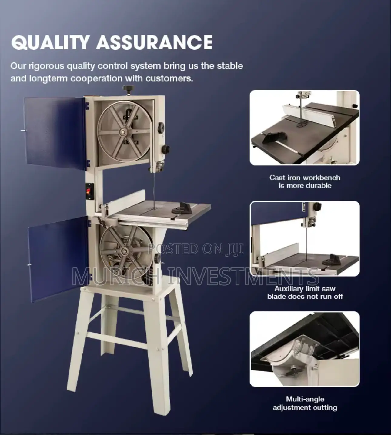1100w Heavy-Duty Woodworking Band Saw Precision Cutting Machine