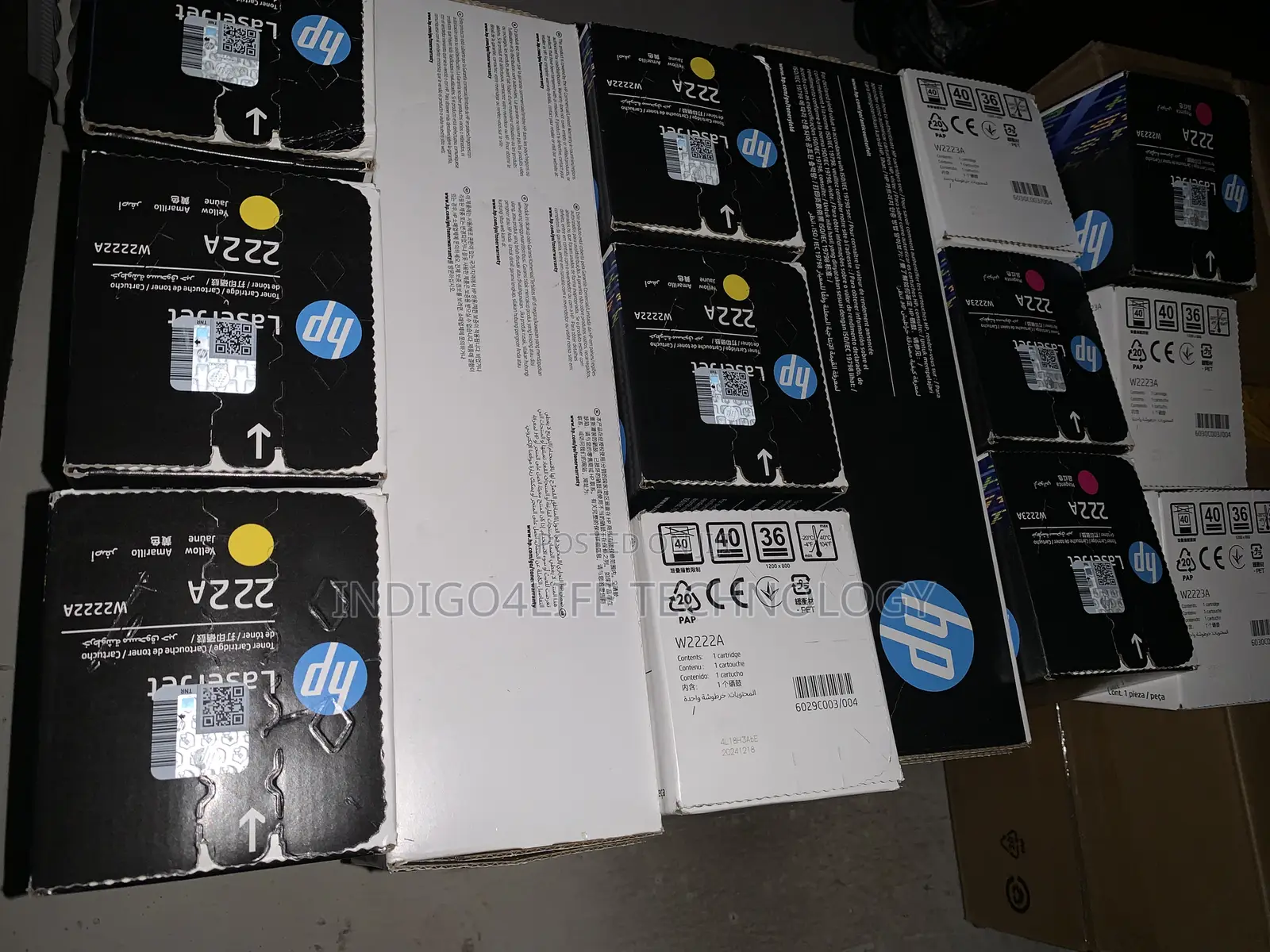 Hp 222a Laserjet Toner Black Magenta Cyan Yellow