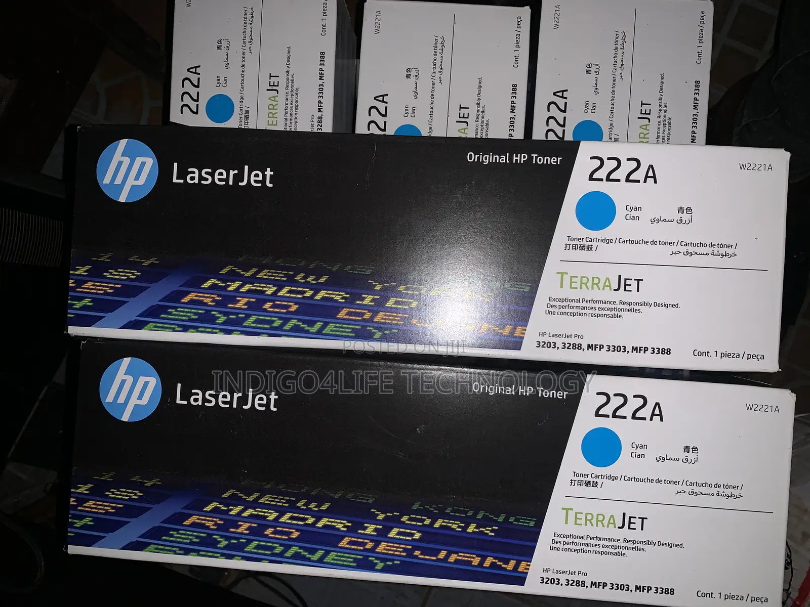 Hp 222a Laserjet Toner Black Magenta Cyan Yellow