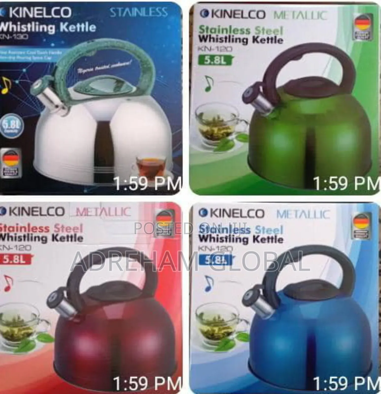 Kinelco Whistling Kettle 5.8l Stainless Steel