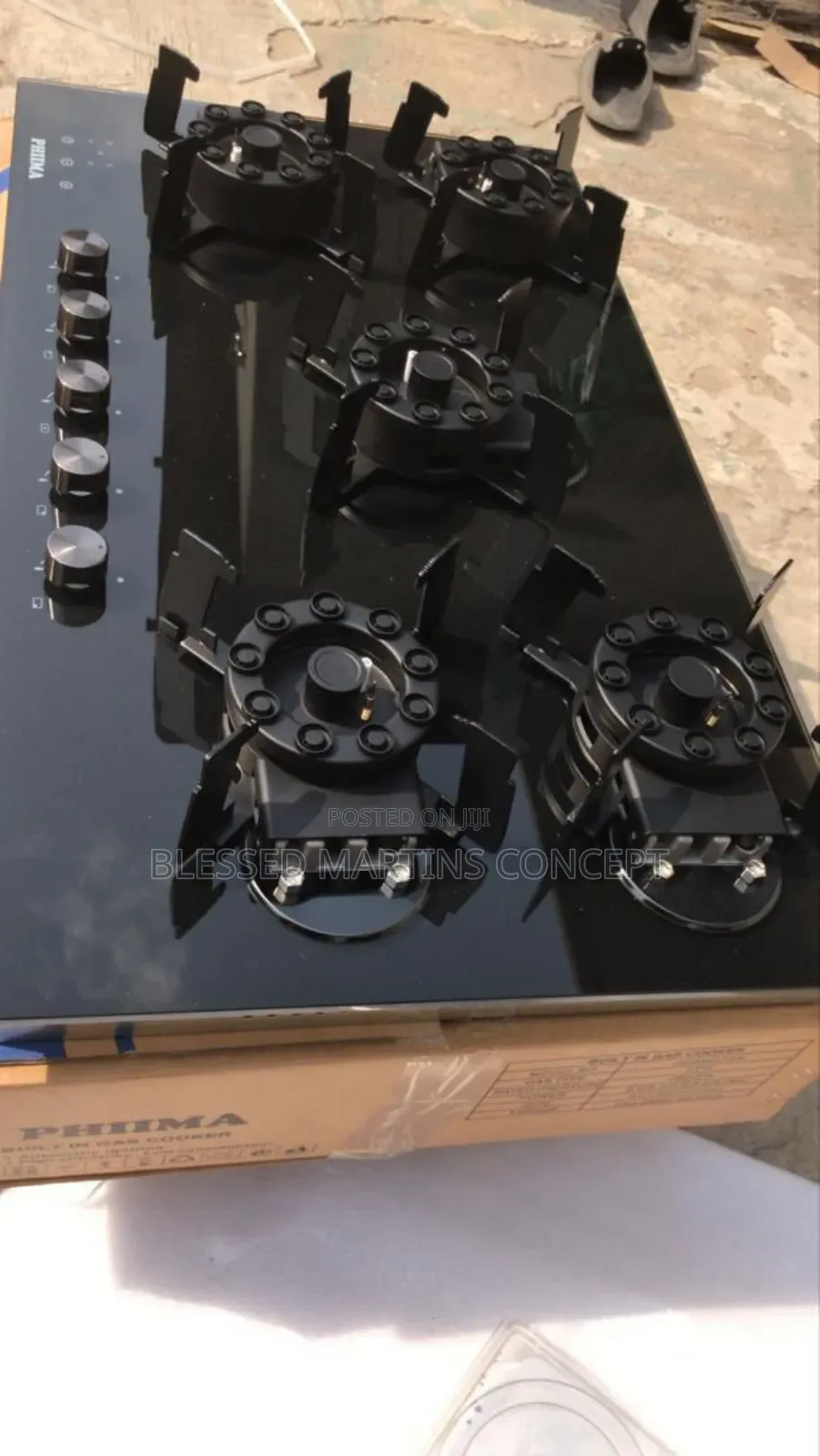 2025 Phiima New Model Built-in 5 Burners Flip Ups Gas Cooker Hob, 90cm