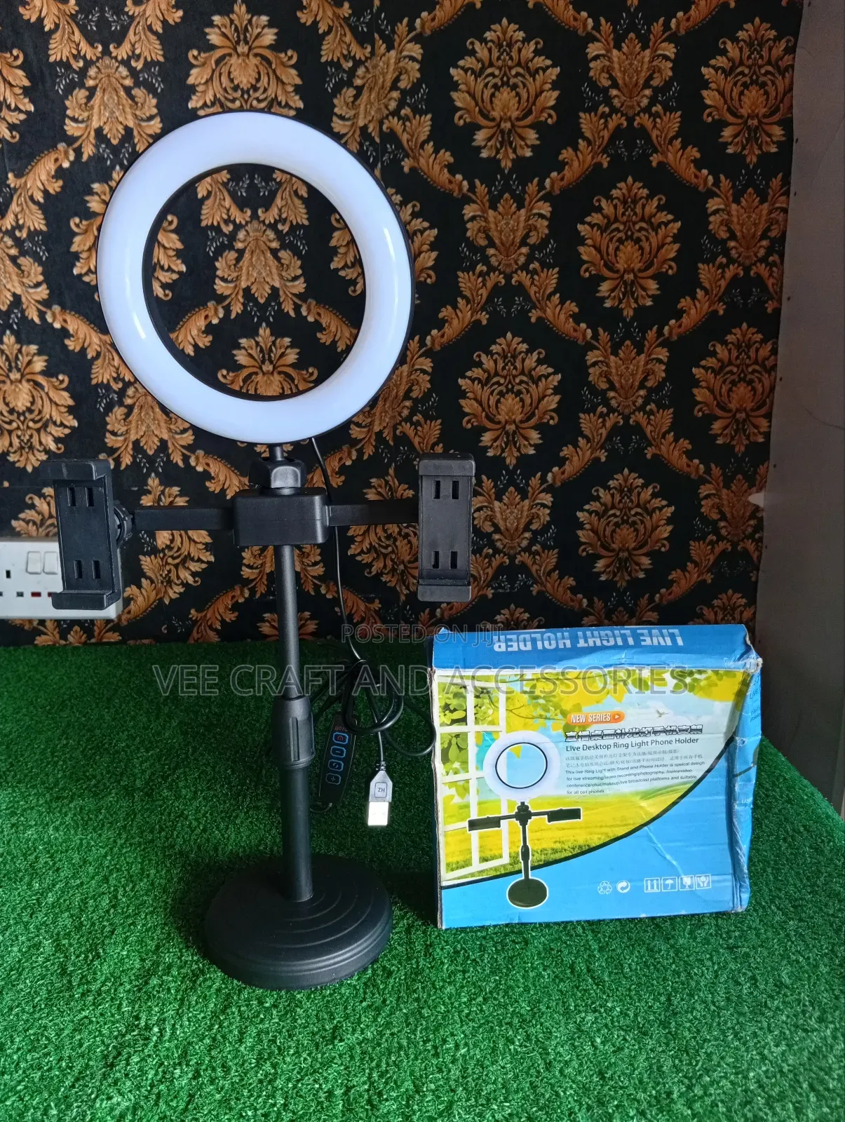 Live Desktop Ring Light Phone Holder