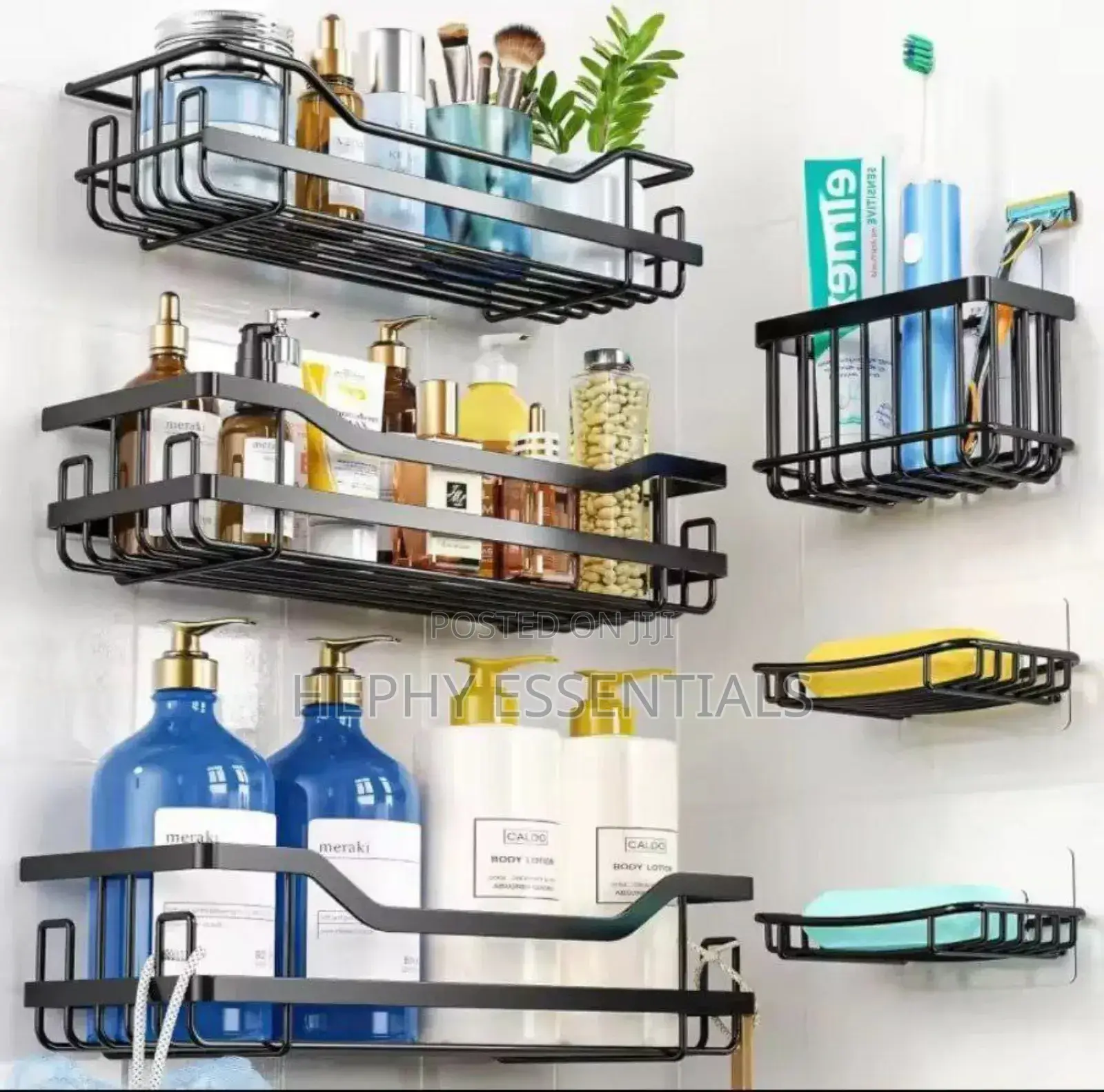 6pcs Bathroom Storage Rack