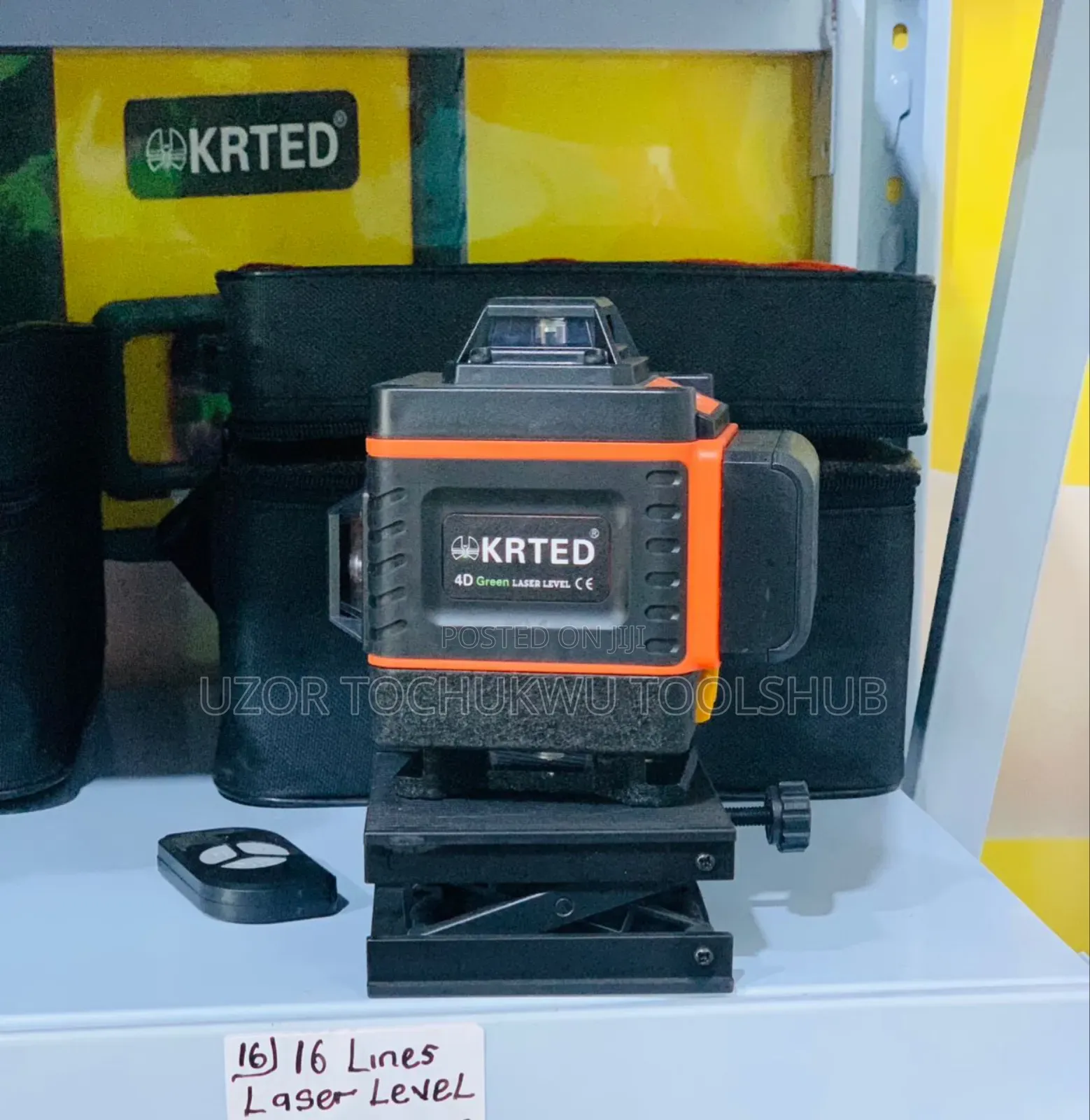 Krted 16 Lines Laser Level – 360° Self Leveling, Rechargeable
