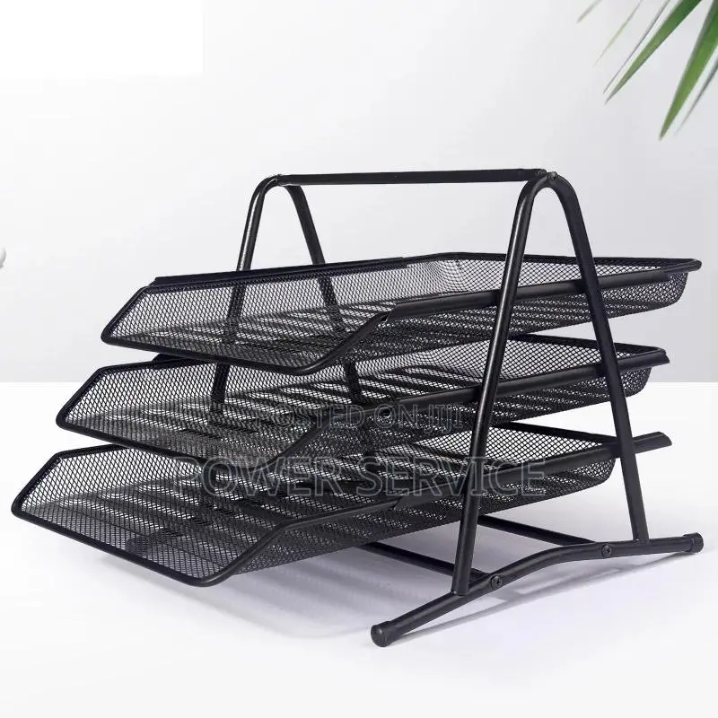 Metal Mesh Desk Organizer Box Office A4 Paper Organizer Document