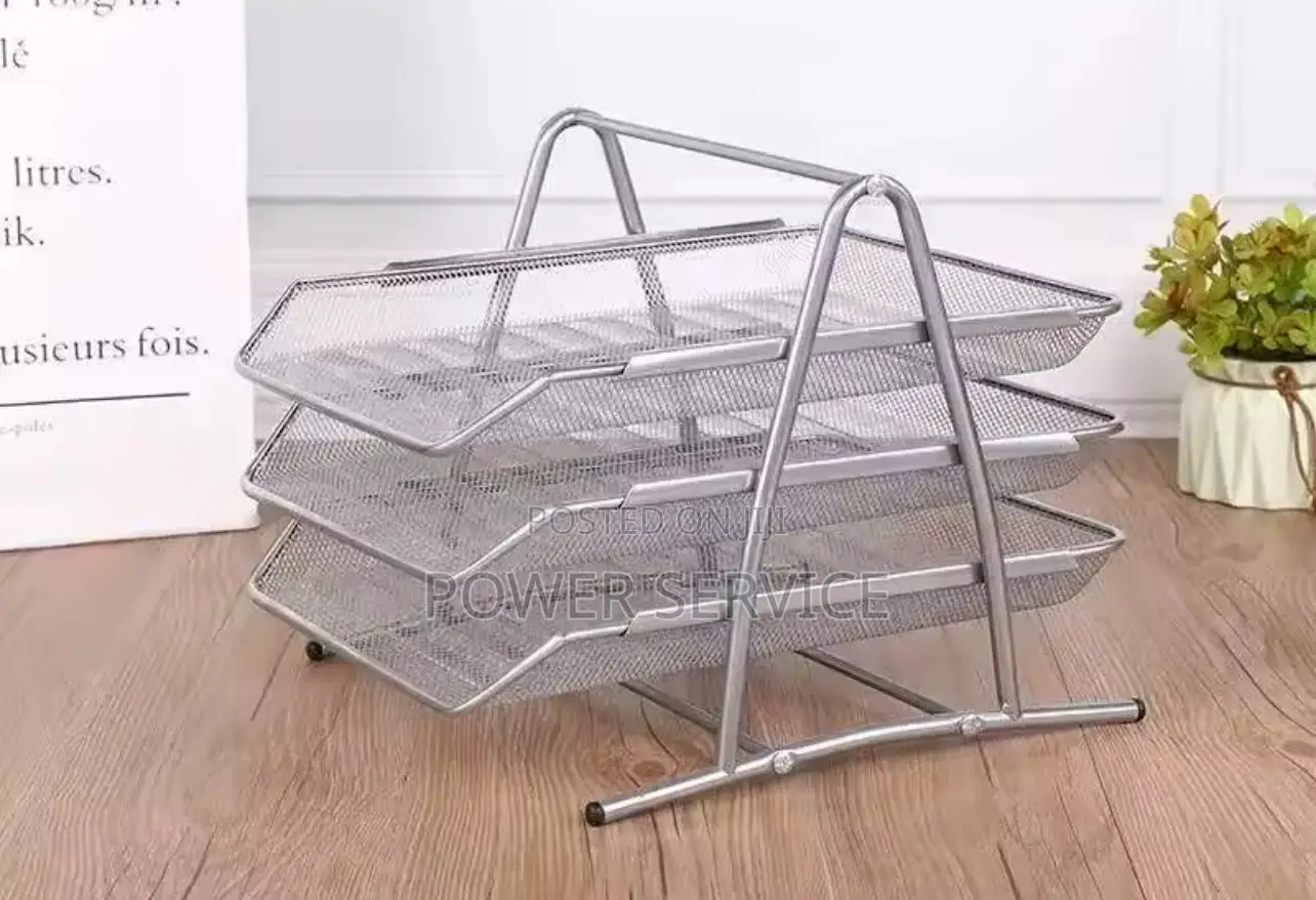 Metal Mesh Desk Organizer Box Office A4 Paper Organizer Document