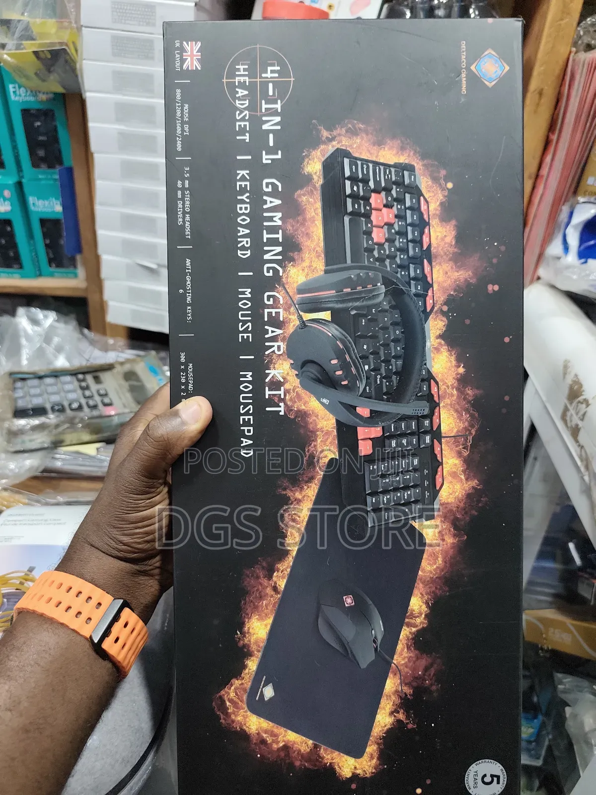 Deltaco 4in1 Gaming Gear Kit
