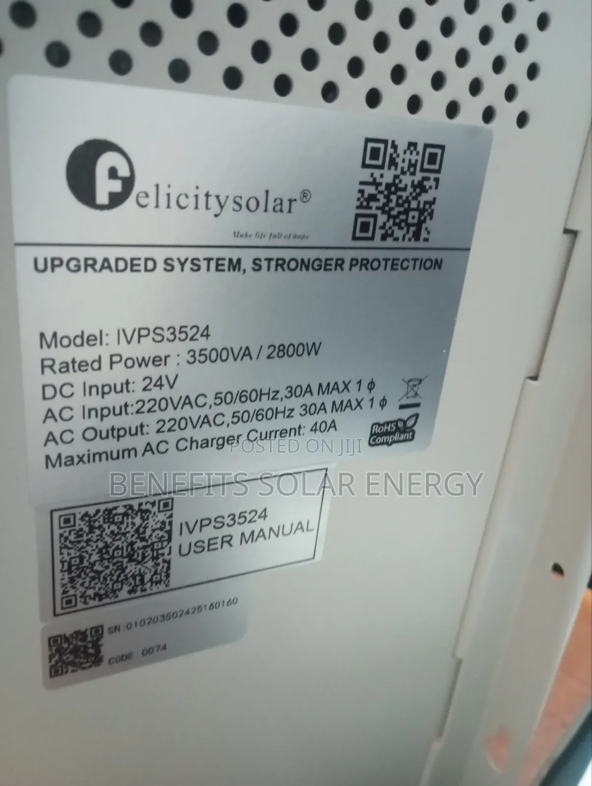 3.5kva 24v Felicity Inverter