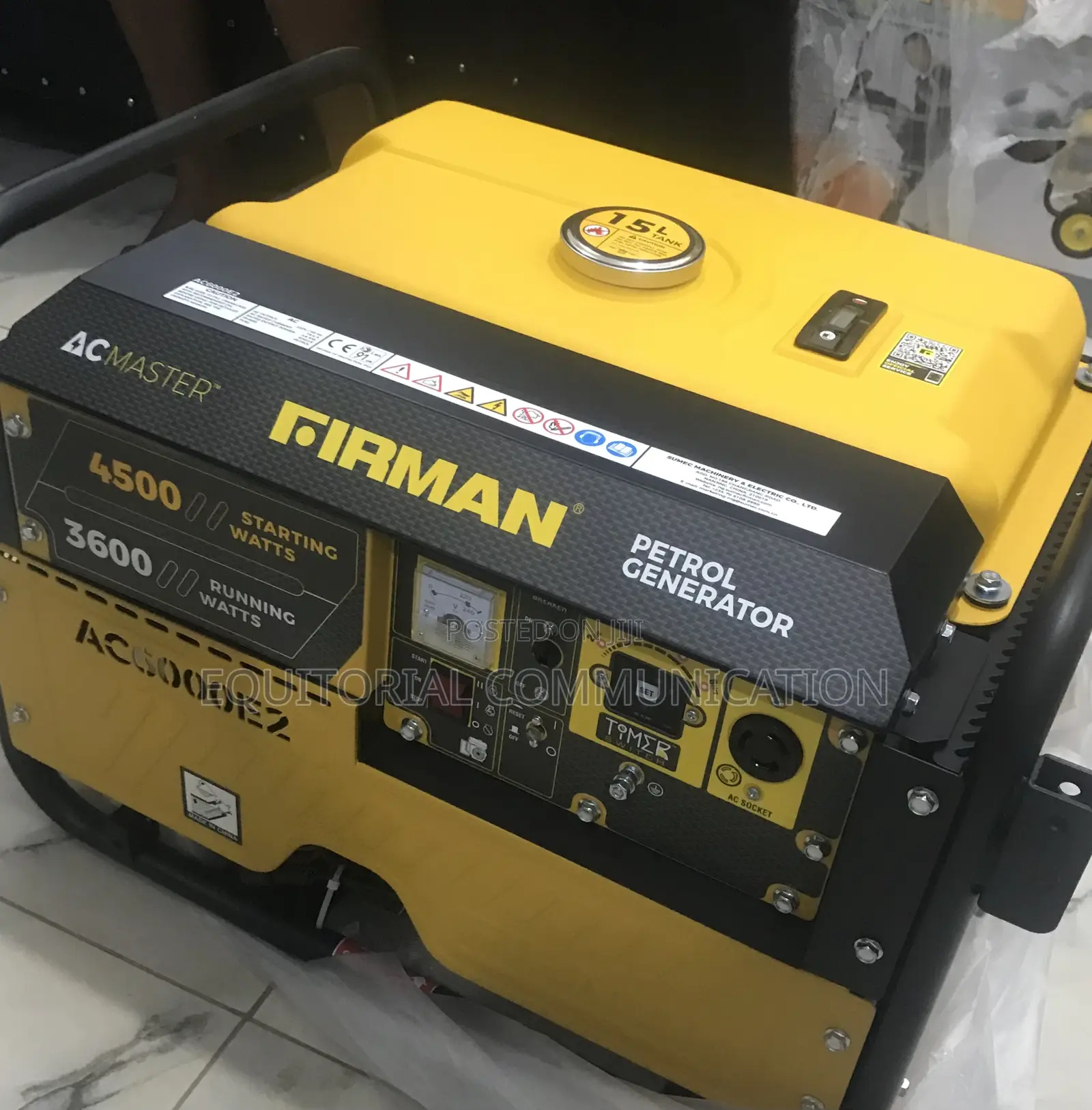 Heavy-Duty Sumec Firman Ac6000e2 Generator With Key Start