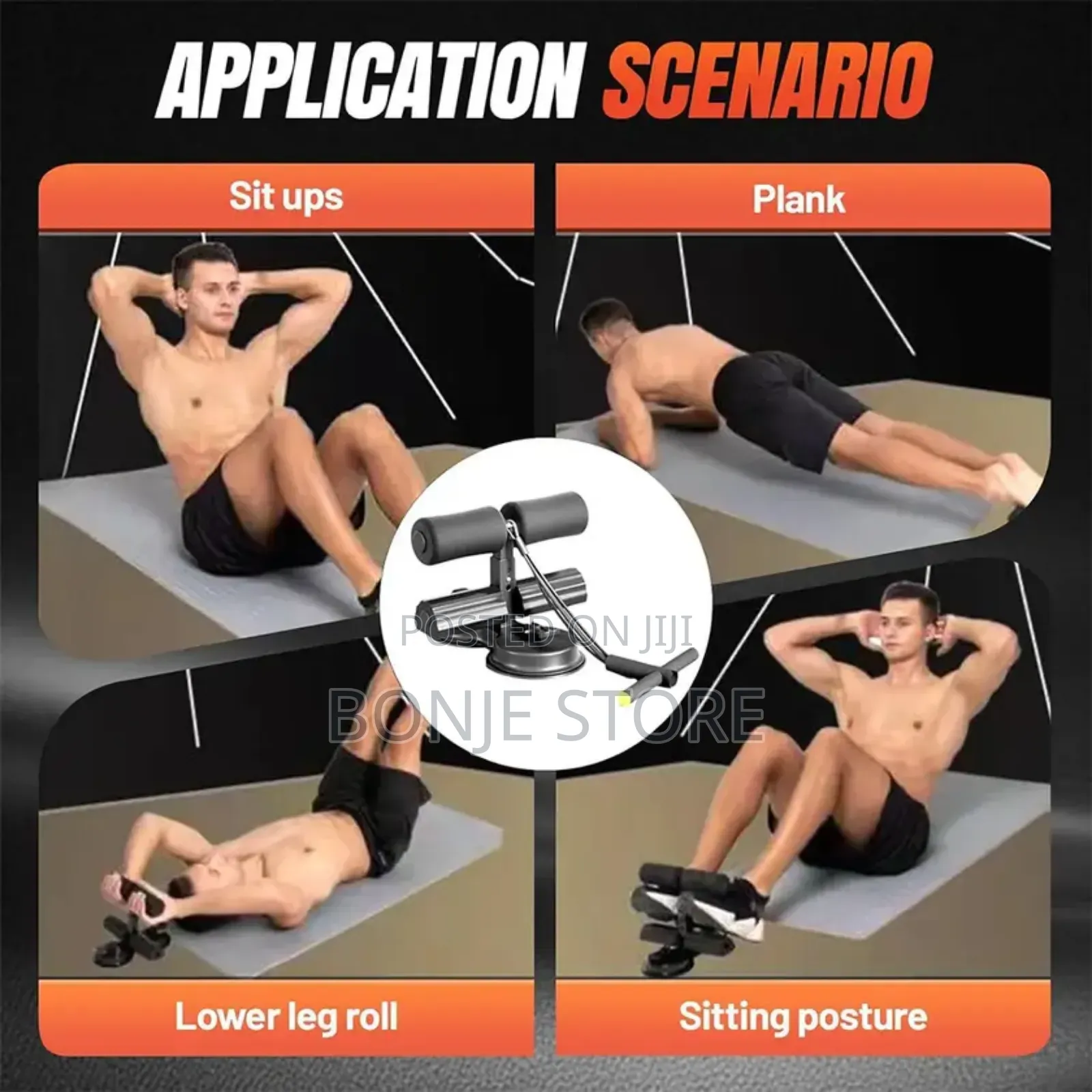 Sit Up Suction With Resistance Band