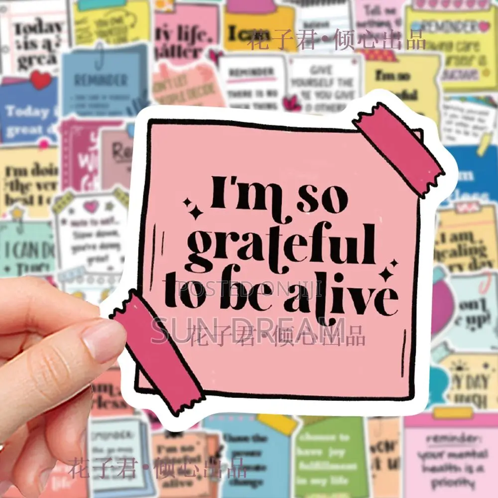 50 Pieces Stickers Home Decoration Self-Confidence Wall Stickers