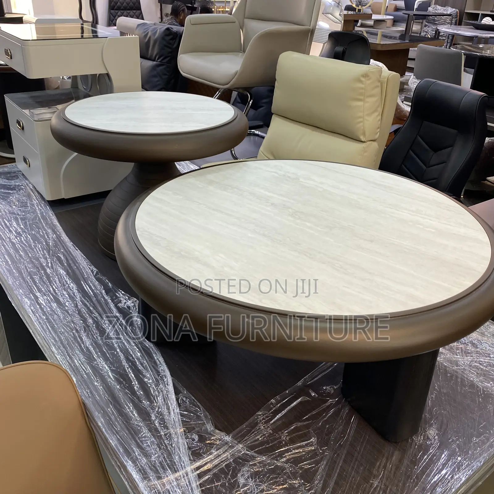 Imported Luxury Center Ceramic Wooden Table With Side Stool