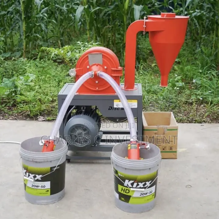 Double Suction Hose Disc Mill/Pulverizer–Grain Seed Grinding Machine