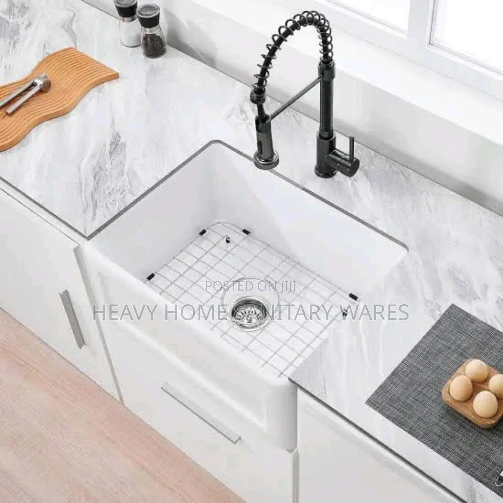 Black Kitchen Sink Tap H33