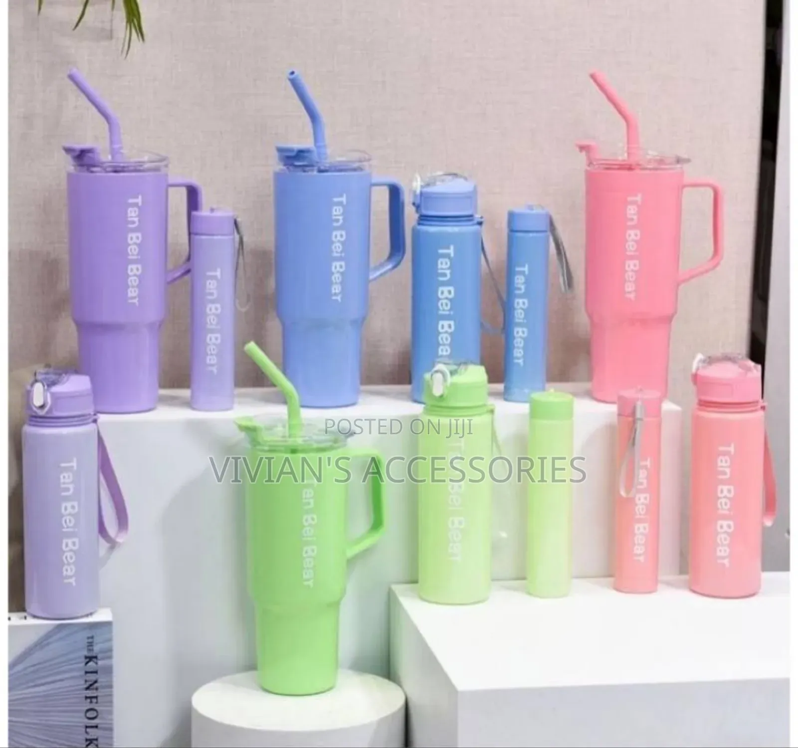 3 in 1 Water Bottle With Straw