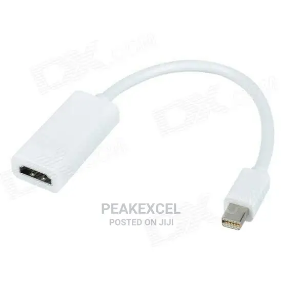 Thunderbolt Mini Displayport Male to HDMI Female Adapter (1080p) White