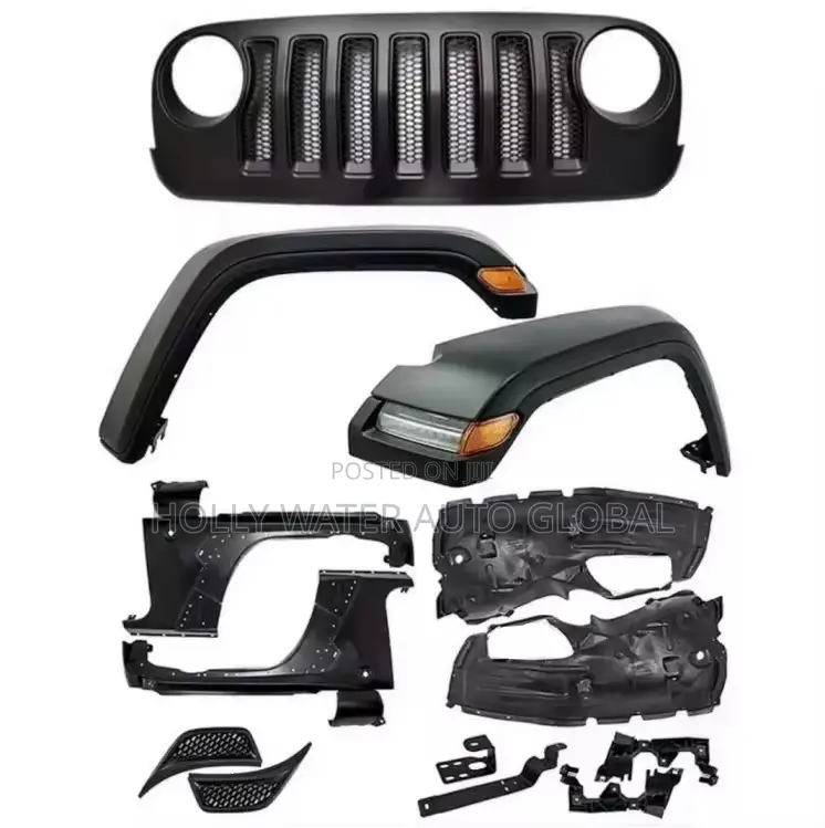 Jeep Wrangler Upgraded Fender and Face Grill Cover Replacement Kit