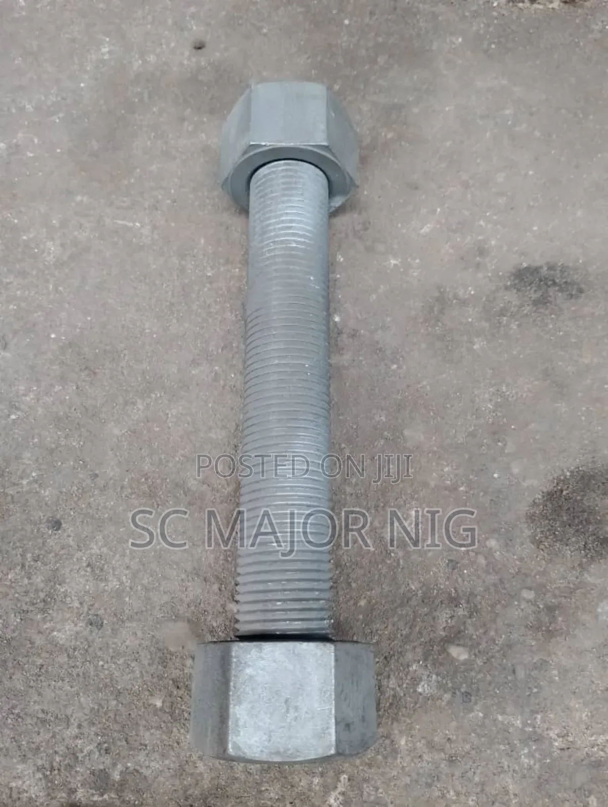 1.7/8x400 Stud Bolt and Nut Hot Dip Galvanized Available in All Sizes