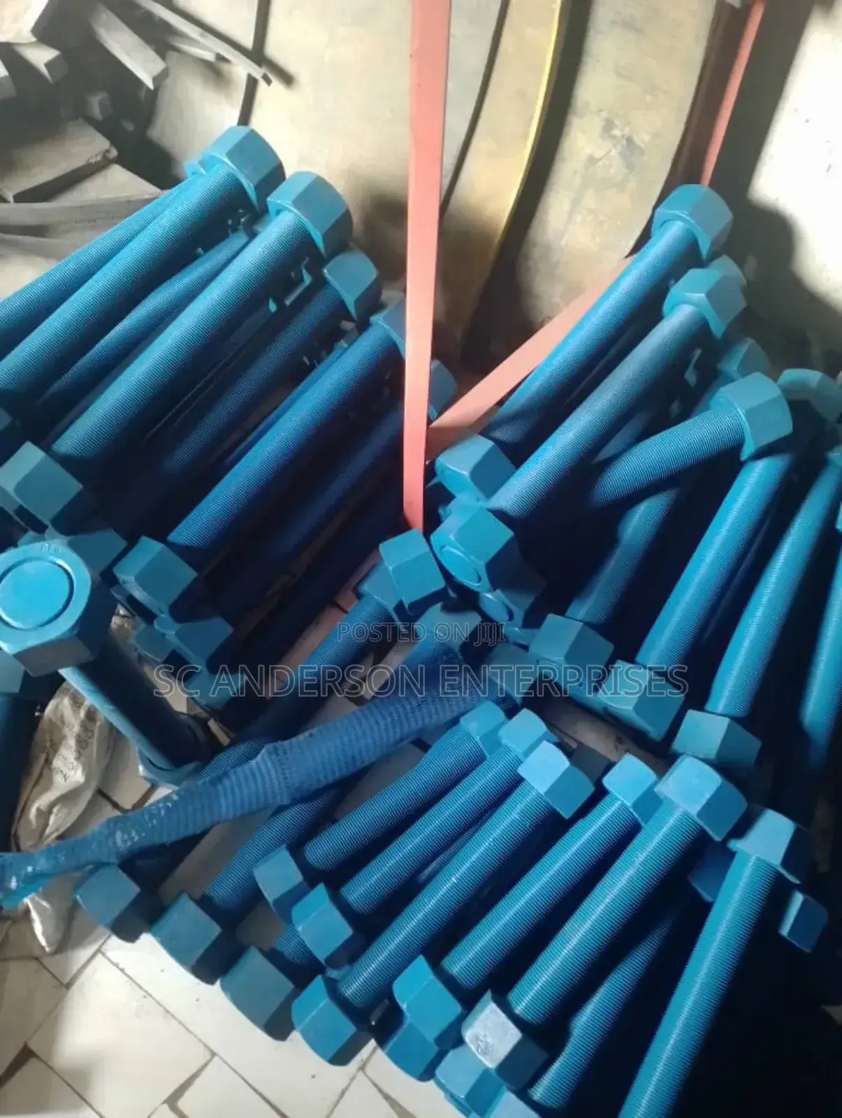 1,3/8 X 300 Stud Bolt and Nut Teflon Coated (Available in All Sizes)