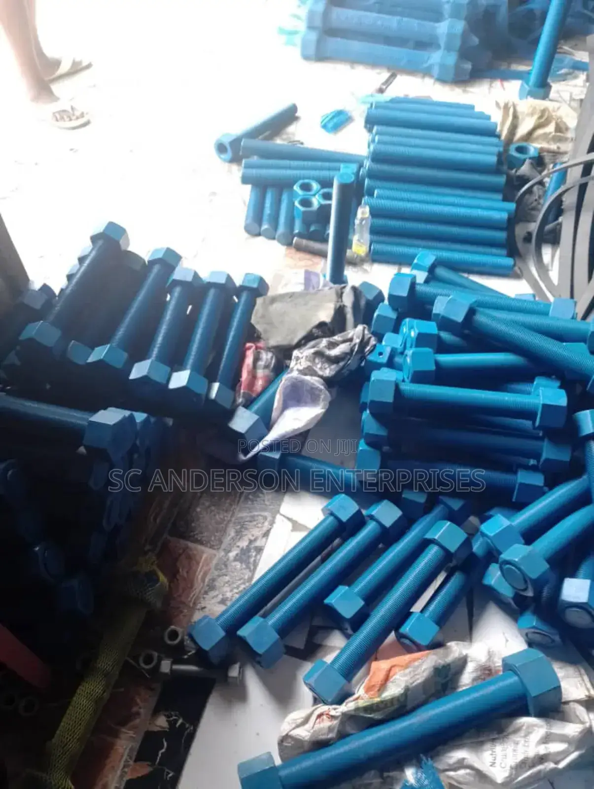 1,3/8 X 300 Stud Bolt and Nut Teflon Coated (Available in All Sizes)