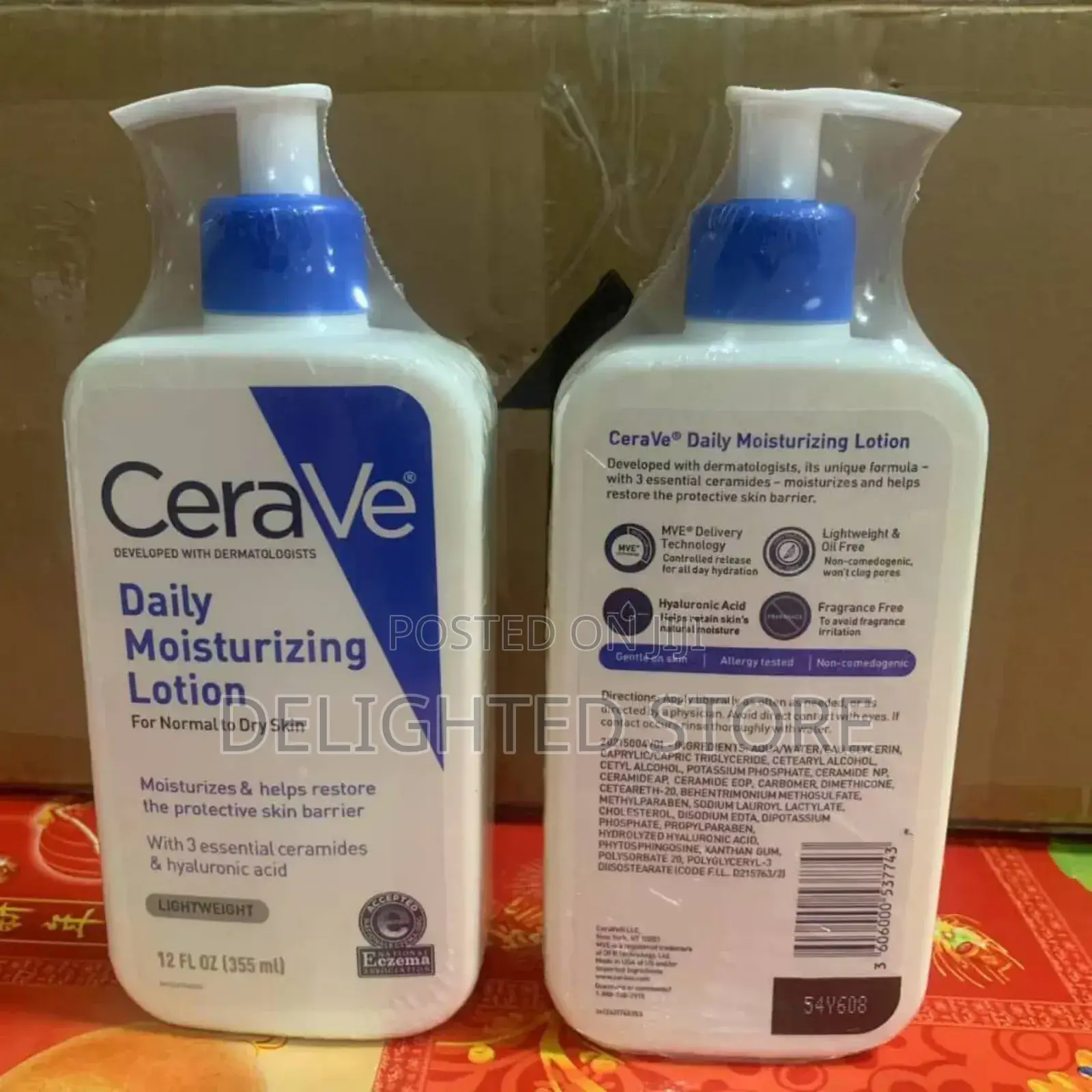 (355ml) Cerave Daily Moisturizing Lotion for Normal - Dry Skin