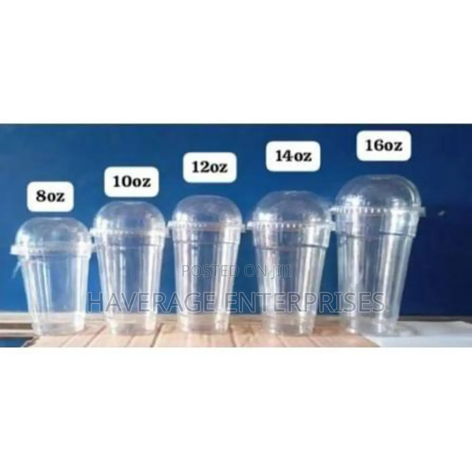 Parfait Cups - 100/1,000pces With Dome Lids & Inserter 12ozt