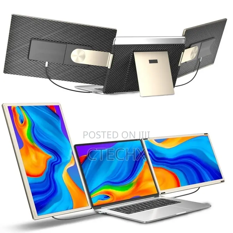 15.6 Inch Triple Display Screen Extender. Ultra Slim Portable Monitor