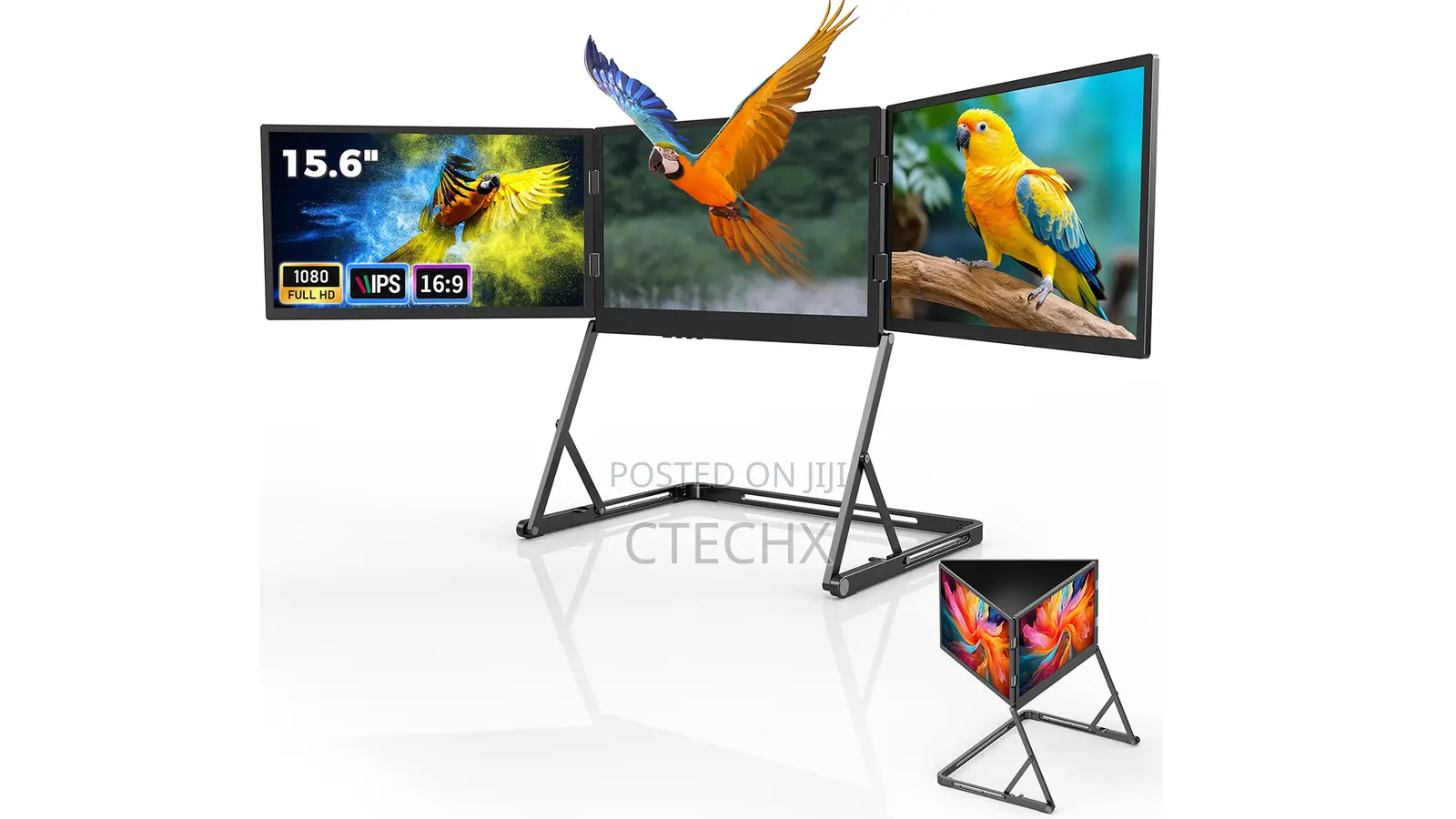 Quad Laptop Screen Extender FHD 1080p Triple Portable Monitor
