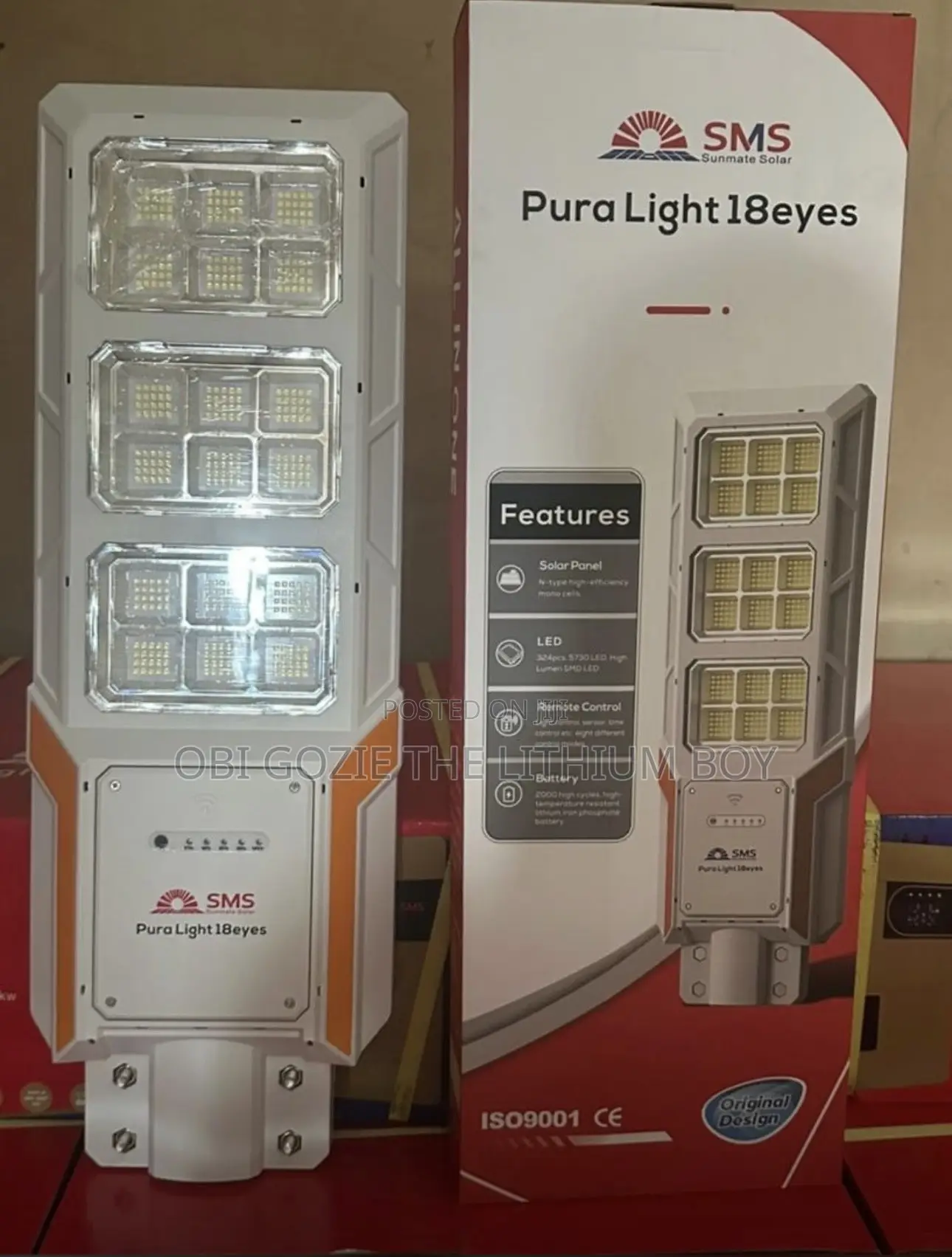 18 Eyes SMS Pura Solar Light Is Available in Stock.