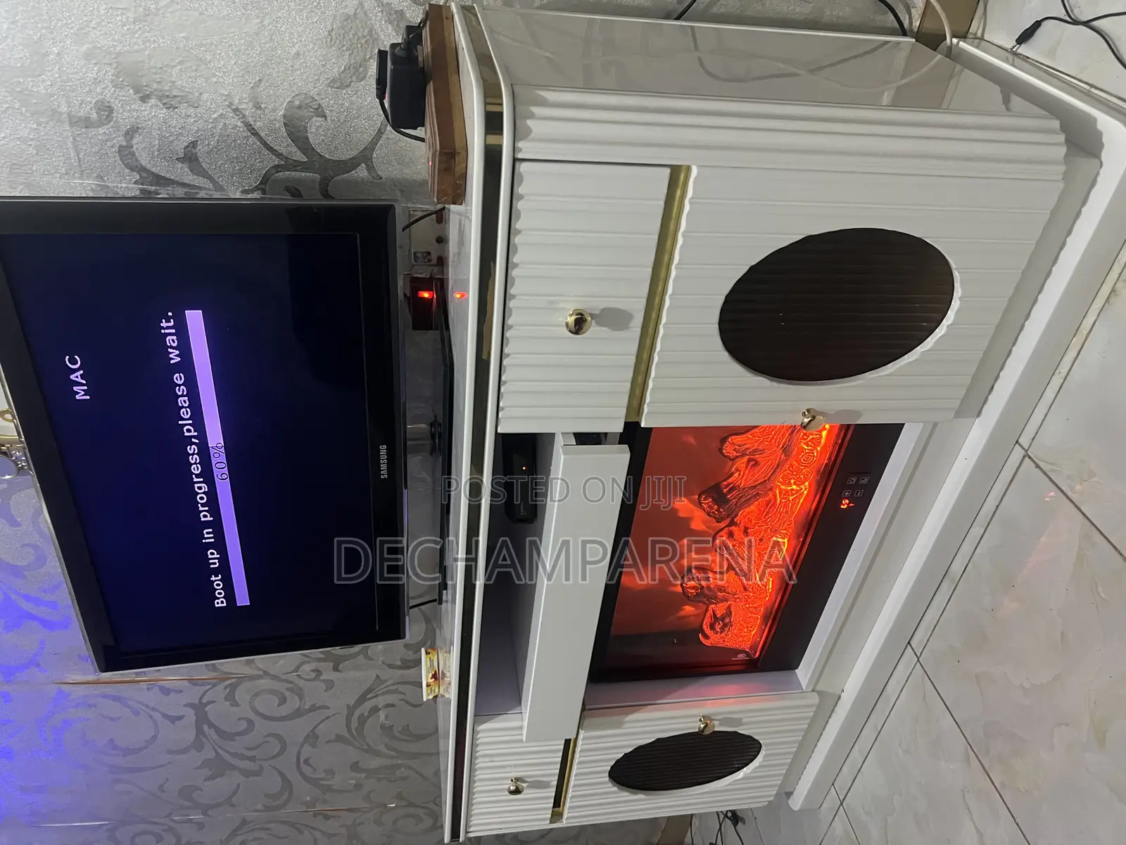 Tv Stand With Fireworks