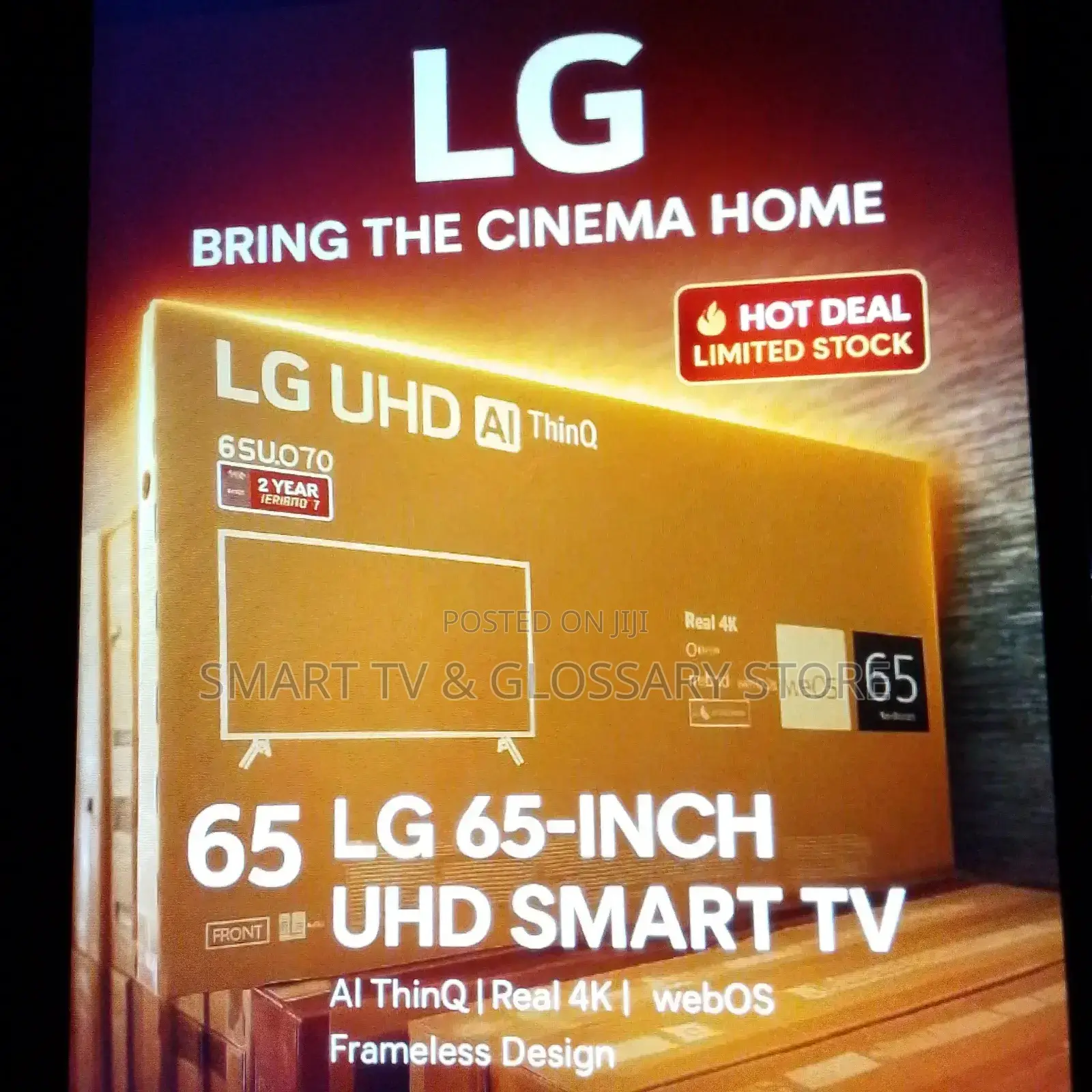 Lg 65 Inches Smart Tv With Gameplay Mode Ultra Stadium Active