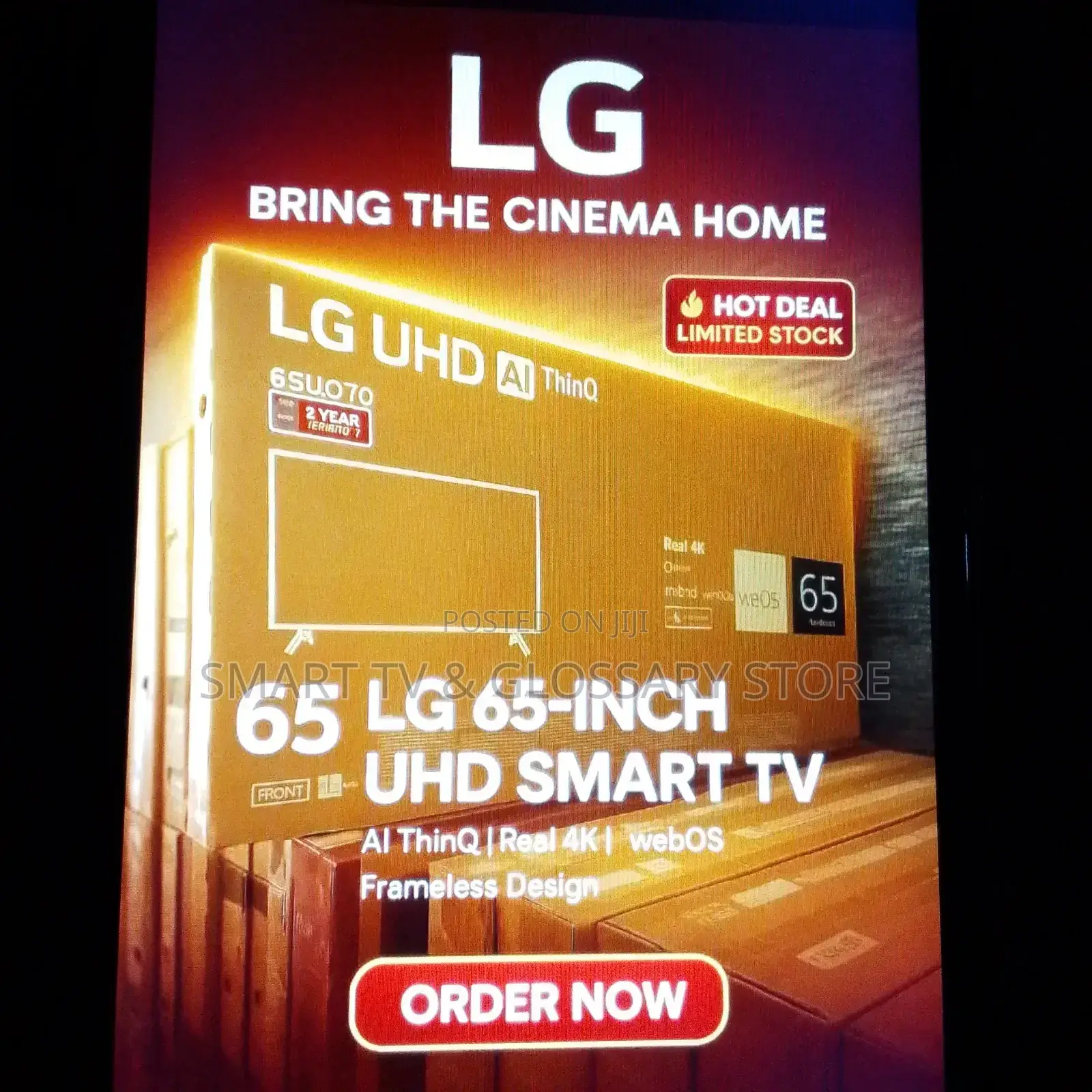 65 Inches Smart Tv With Home Dashboard Gameplay