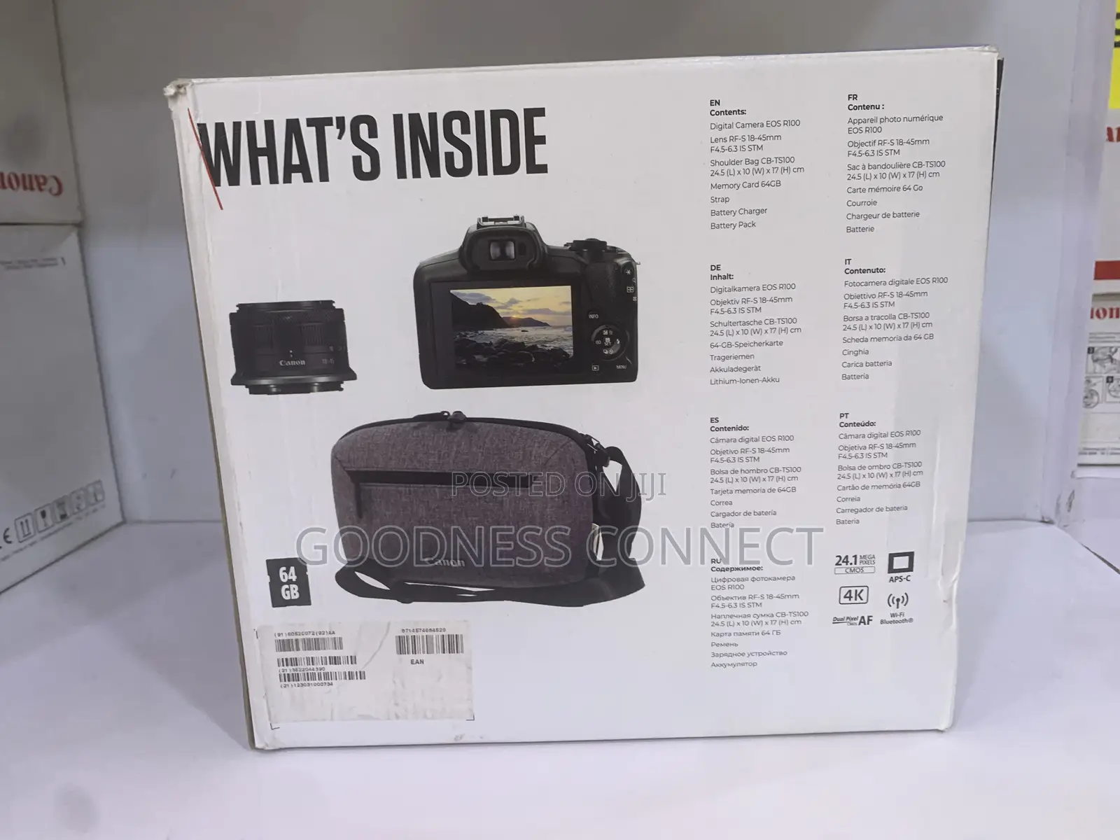 Canon Eos R100 Travel Kit With 18-45 Lens