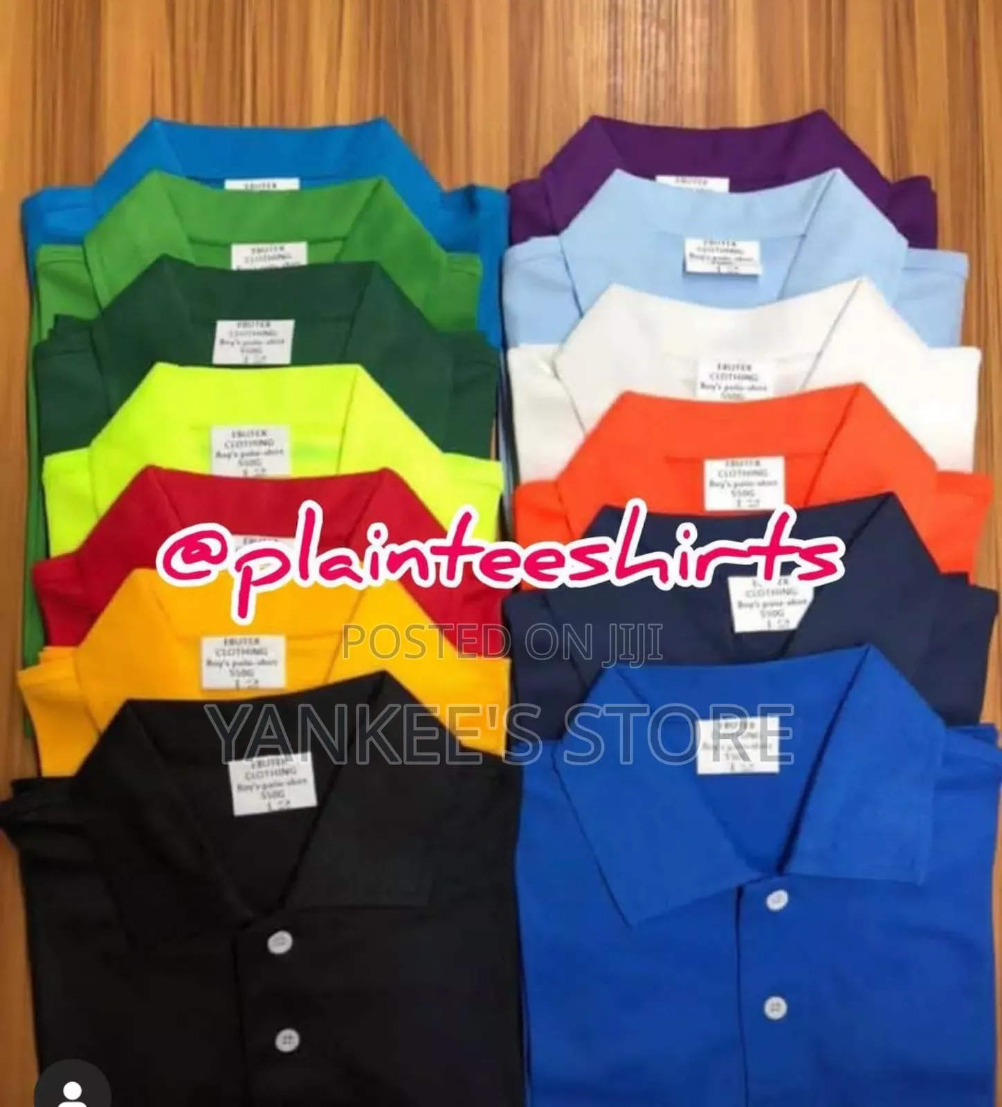 Quality Boys Plain Collar Neck Tshirts(Royal Brothers,Mr Tan Maxi)