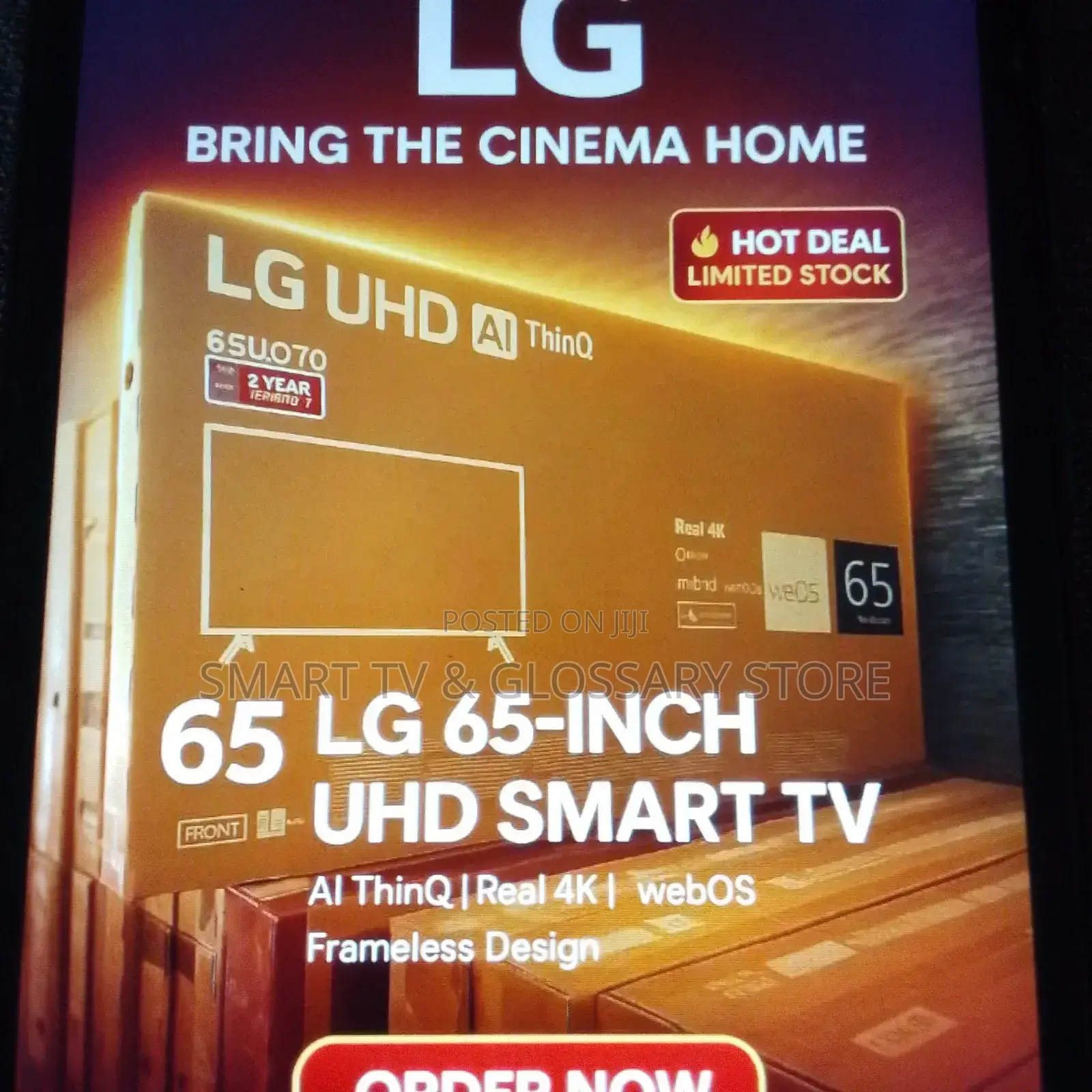 65 Inches Tv With Building Streaming Service
