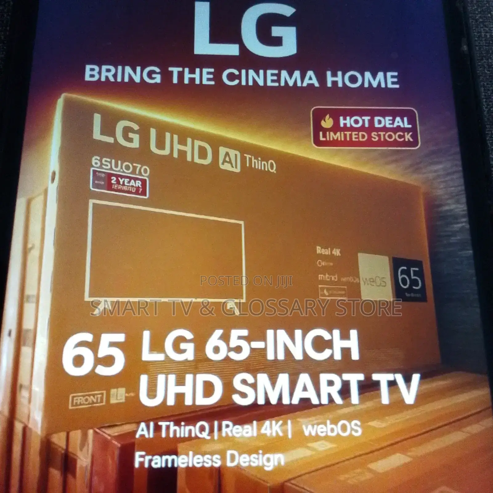 65 Inches Smart Tv With Amazing Applications Fast Browsing Apps