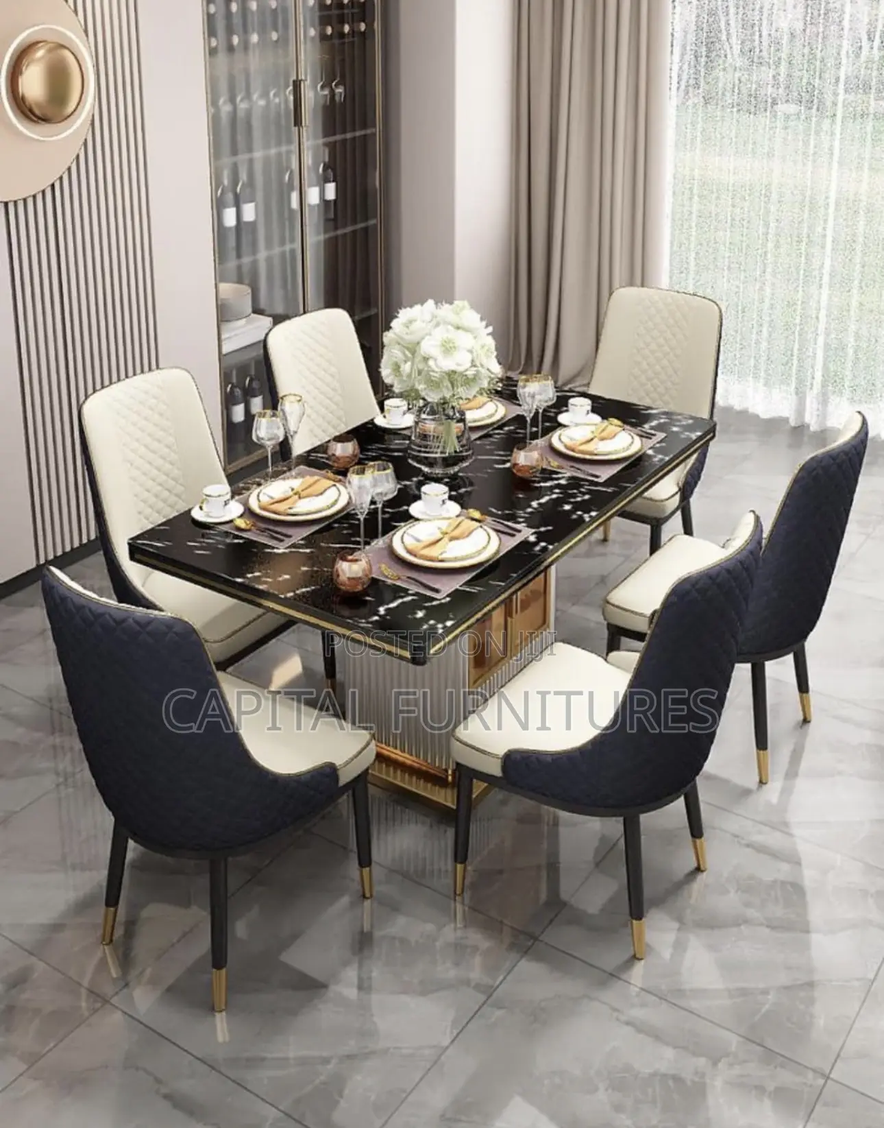 High Quality by 6 Dinning Table With Leather Chair