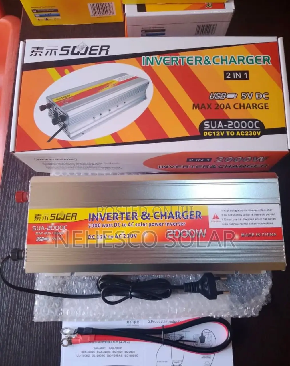 2000w Satchet Inverter WTH Charger