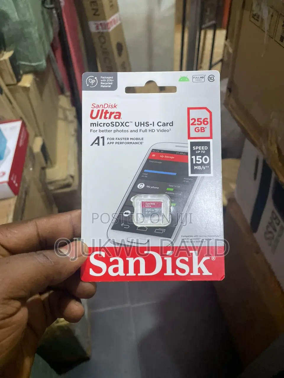 Sandisk Ultra 256gb Microsd 100mb/S Speed Memory Card