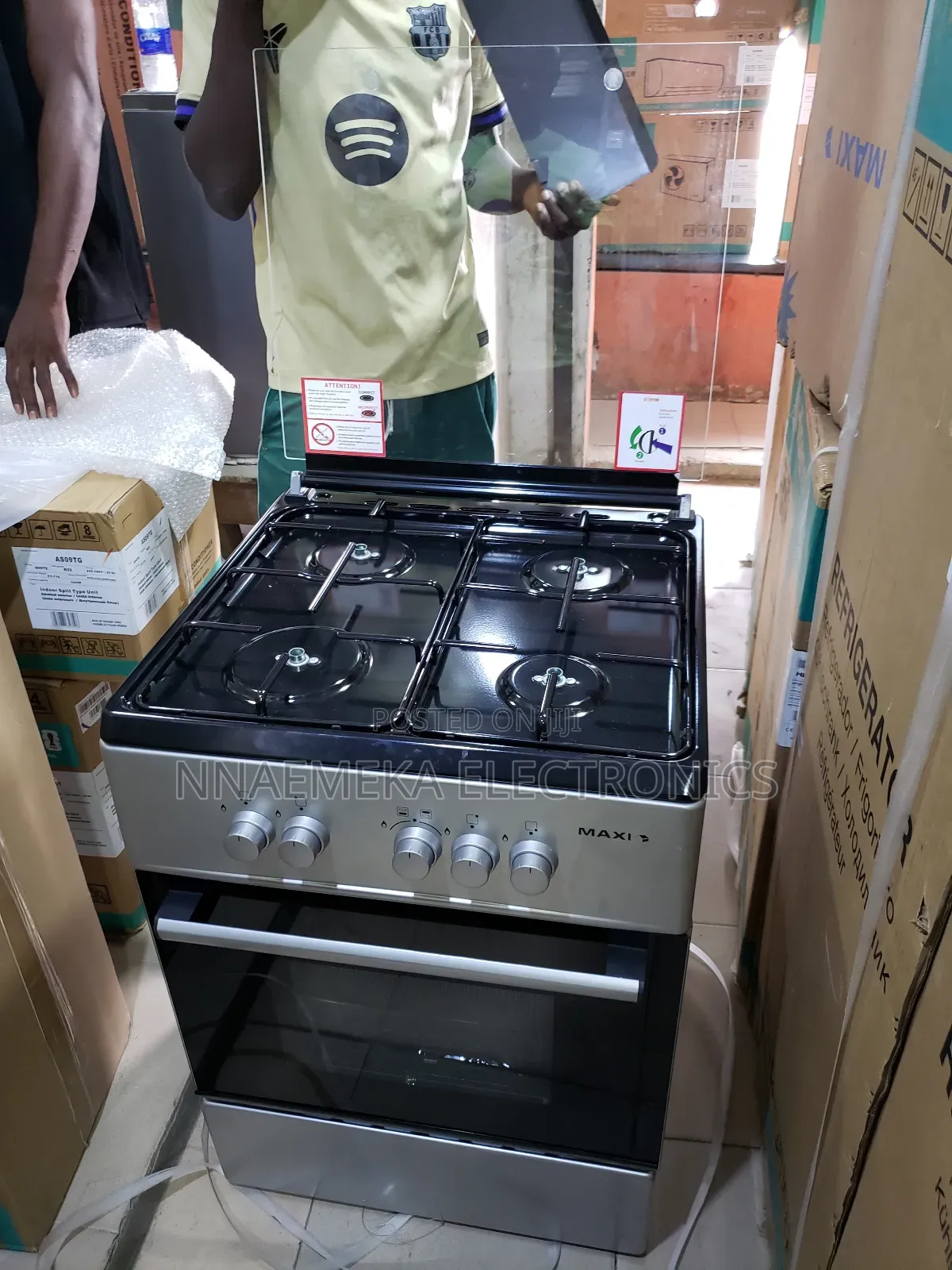 Maxi 60×60 4 Bunner Standing Gas Cooker