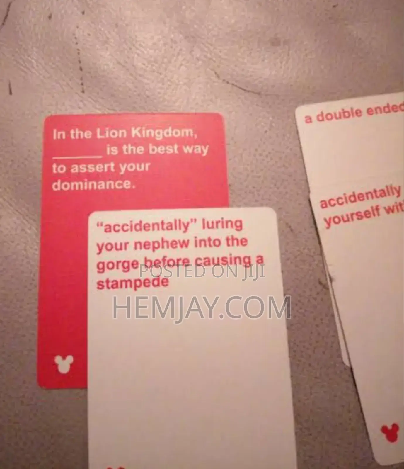 Card Against Disney "18+ Christmas Holidays Nasty Card of All Time