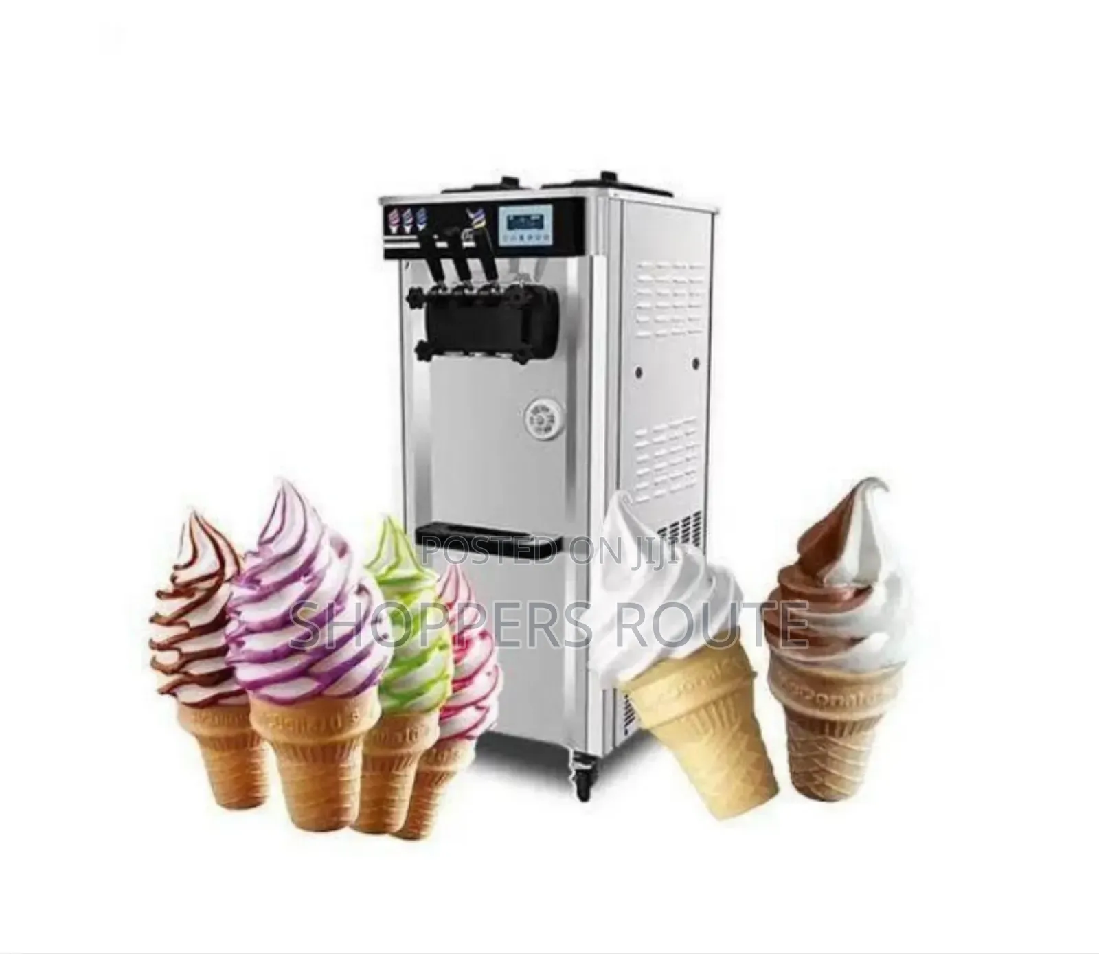 3 Nozzle Dispenser Standing Ice Cream Machine