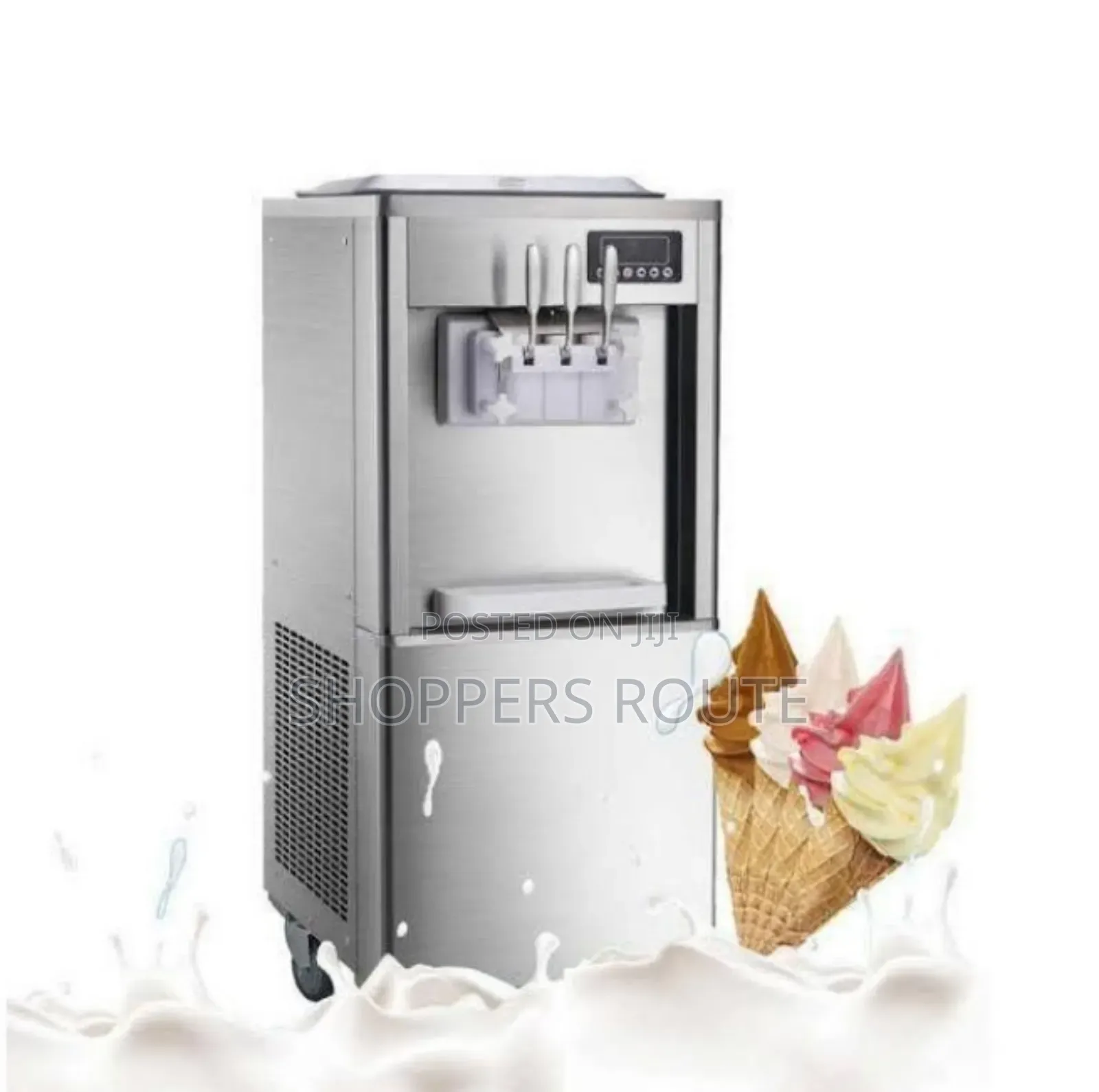 3 Nozzle Dispenser Standing Ice Cream Machine