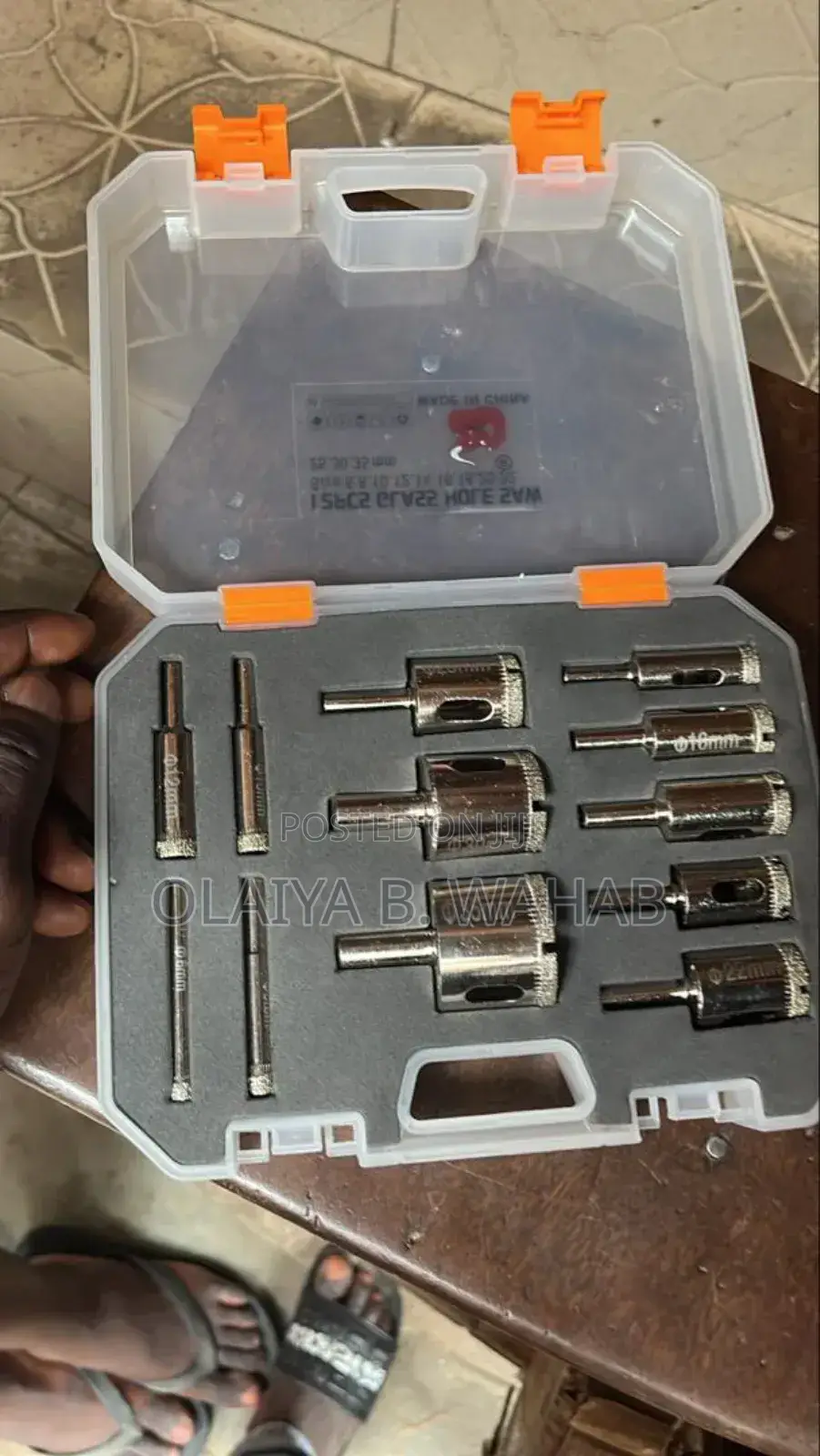 12pcs Glass Hole Saw Set – Diamondcoated Drill Bits for Precision Cuts