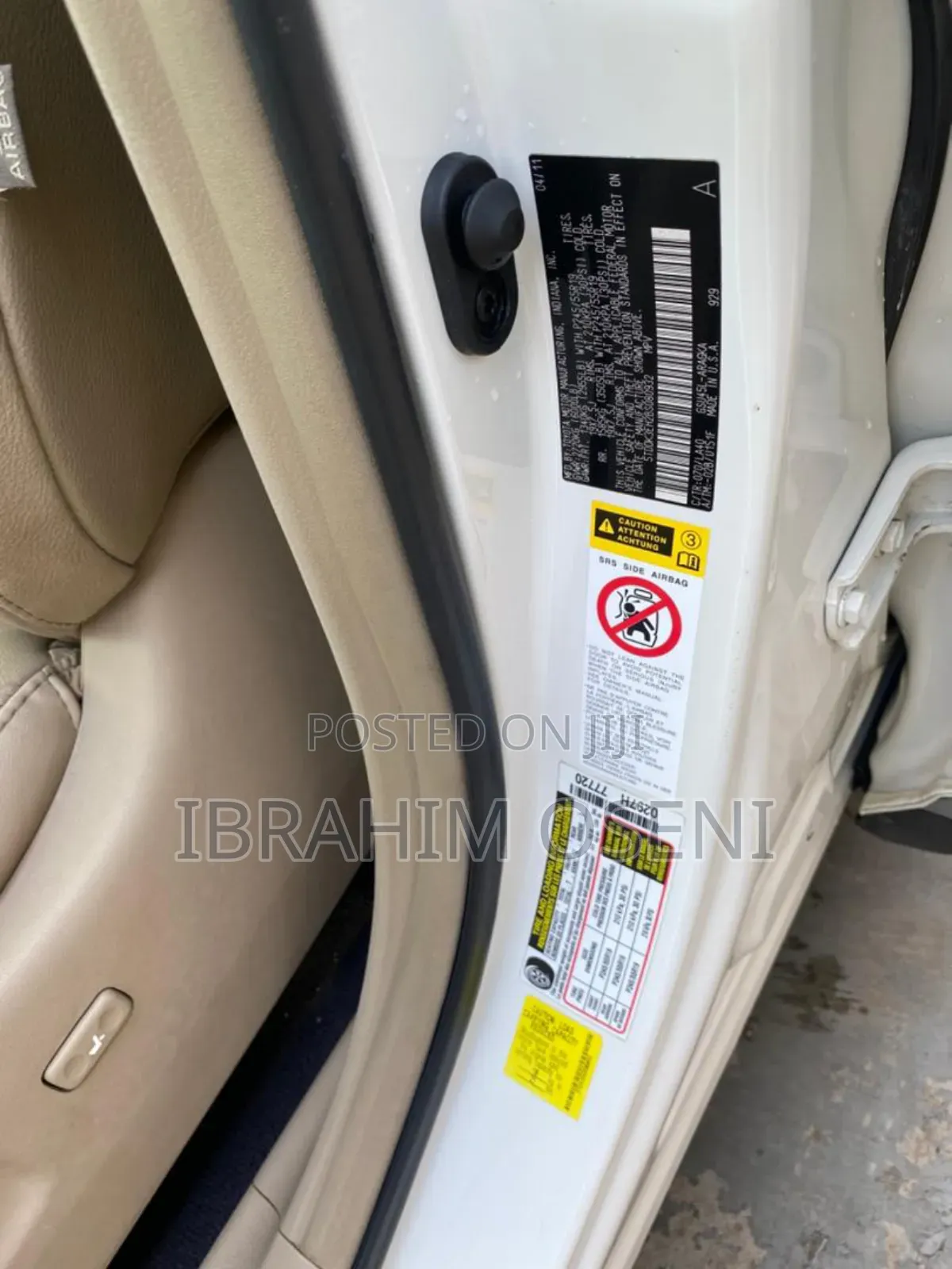 Toyota Highlander Limited 2011 White