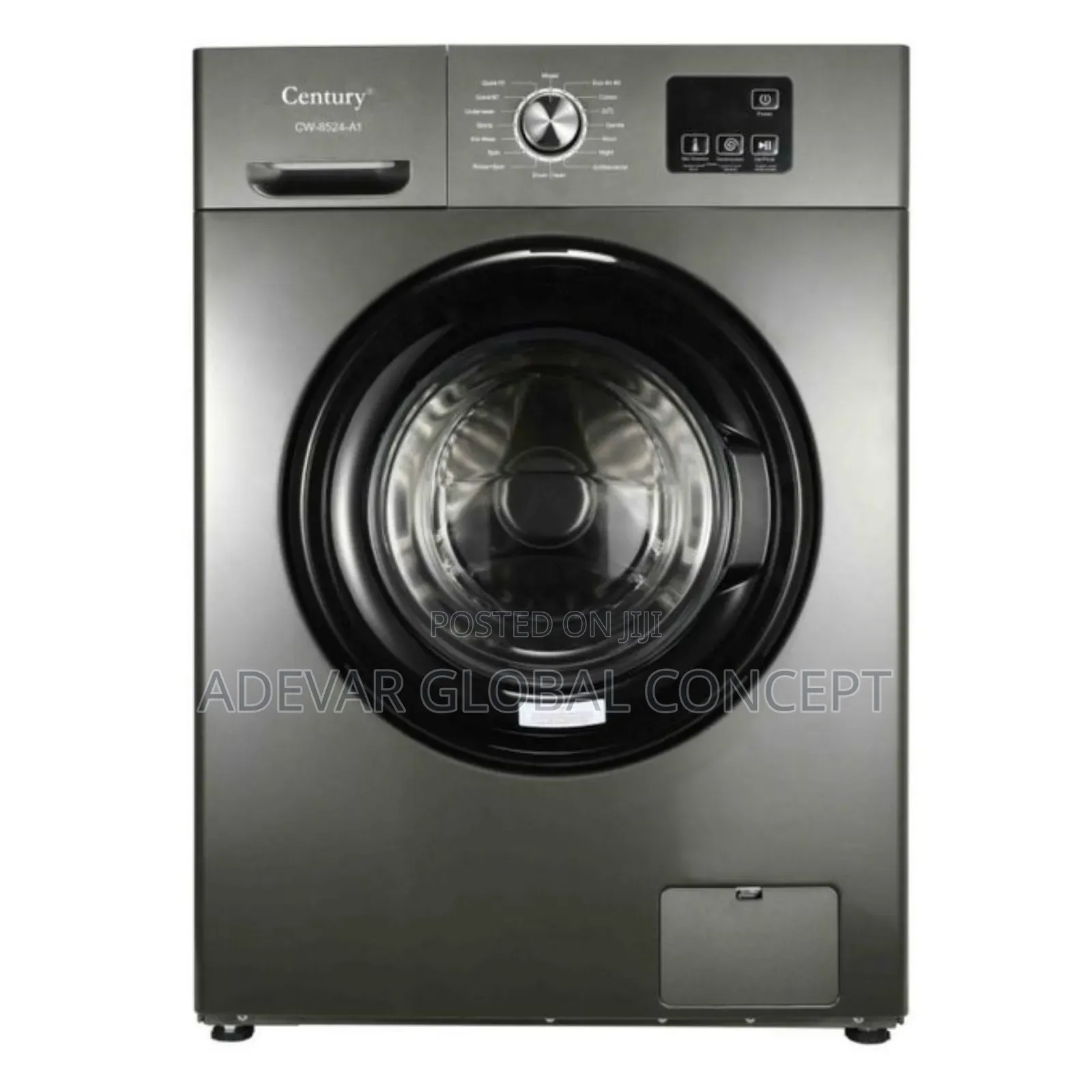 Century 8kg Front Loader Washing Machine (Wash Spin) - Grey