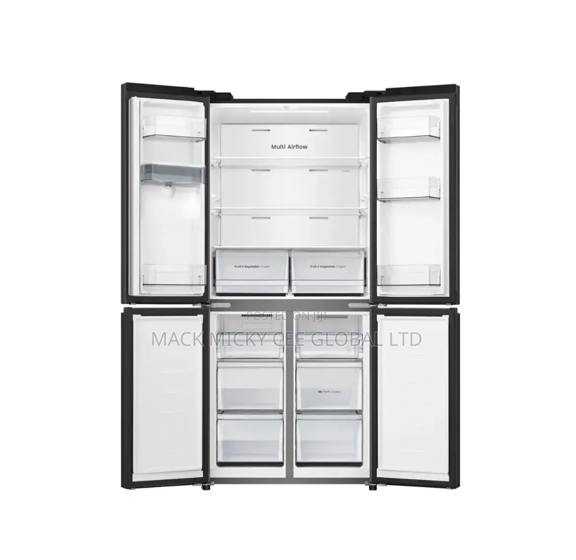 Hisense Cross Door Refrigerator 482l (61wcb-Rq) Pureflat