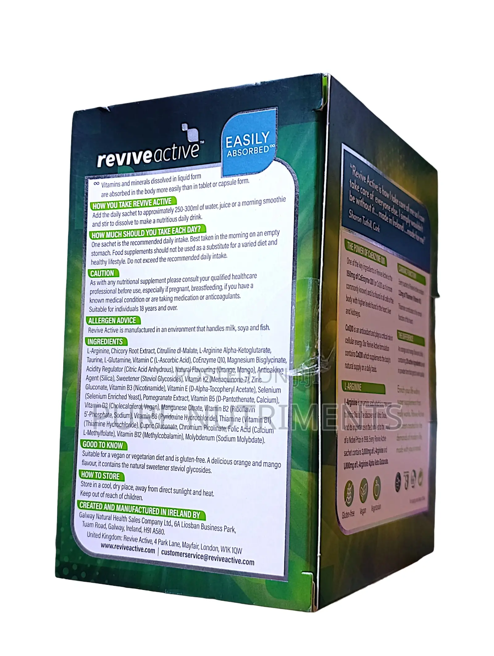 Revive Active – For Energy, Immunity Heart Health (30 Sachets) 381g