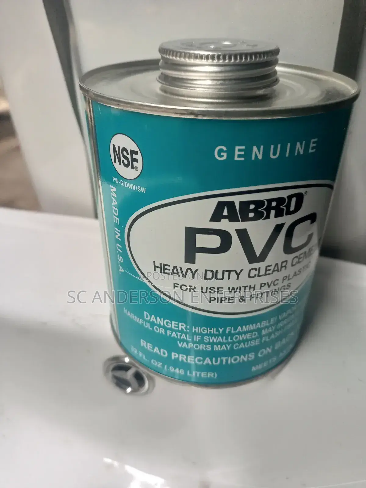 Abro PVC Heavy Duty Clear Cement 1liter (Available in Other Sizes)
